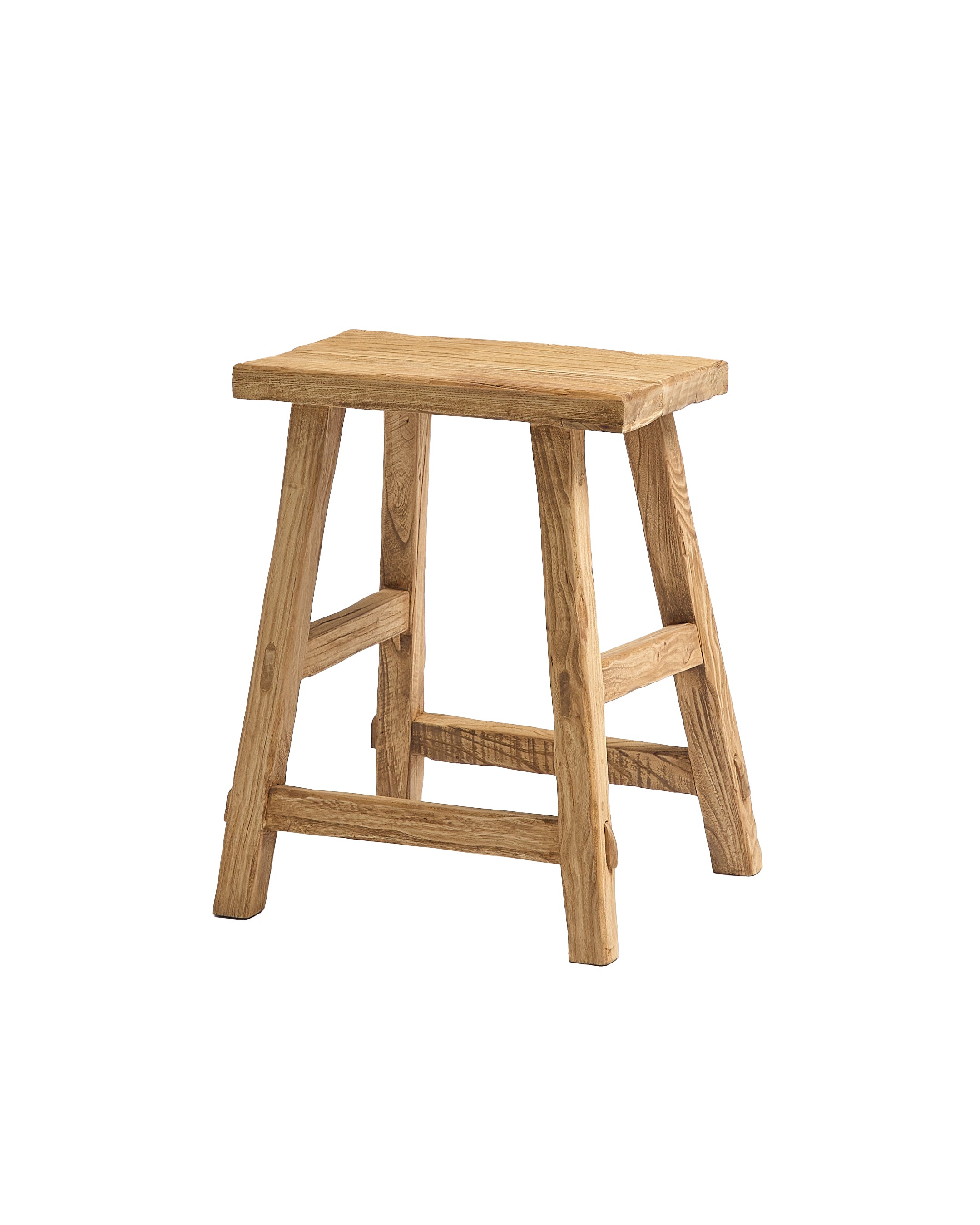 Tabouret rustique en bois 45 cm