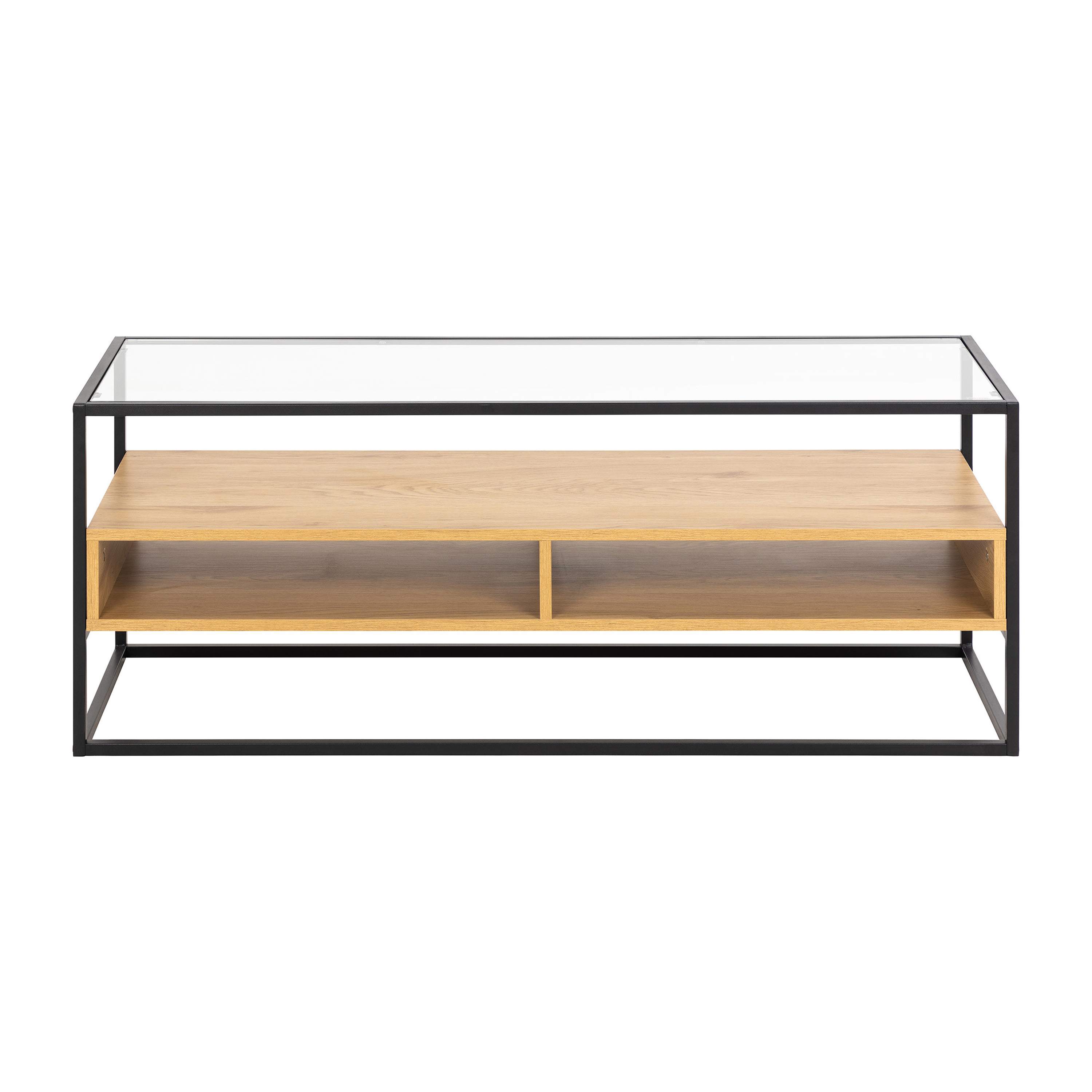 Meuble TV style contemporain 120 cm bois / noir