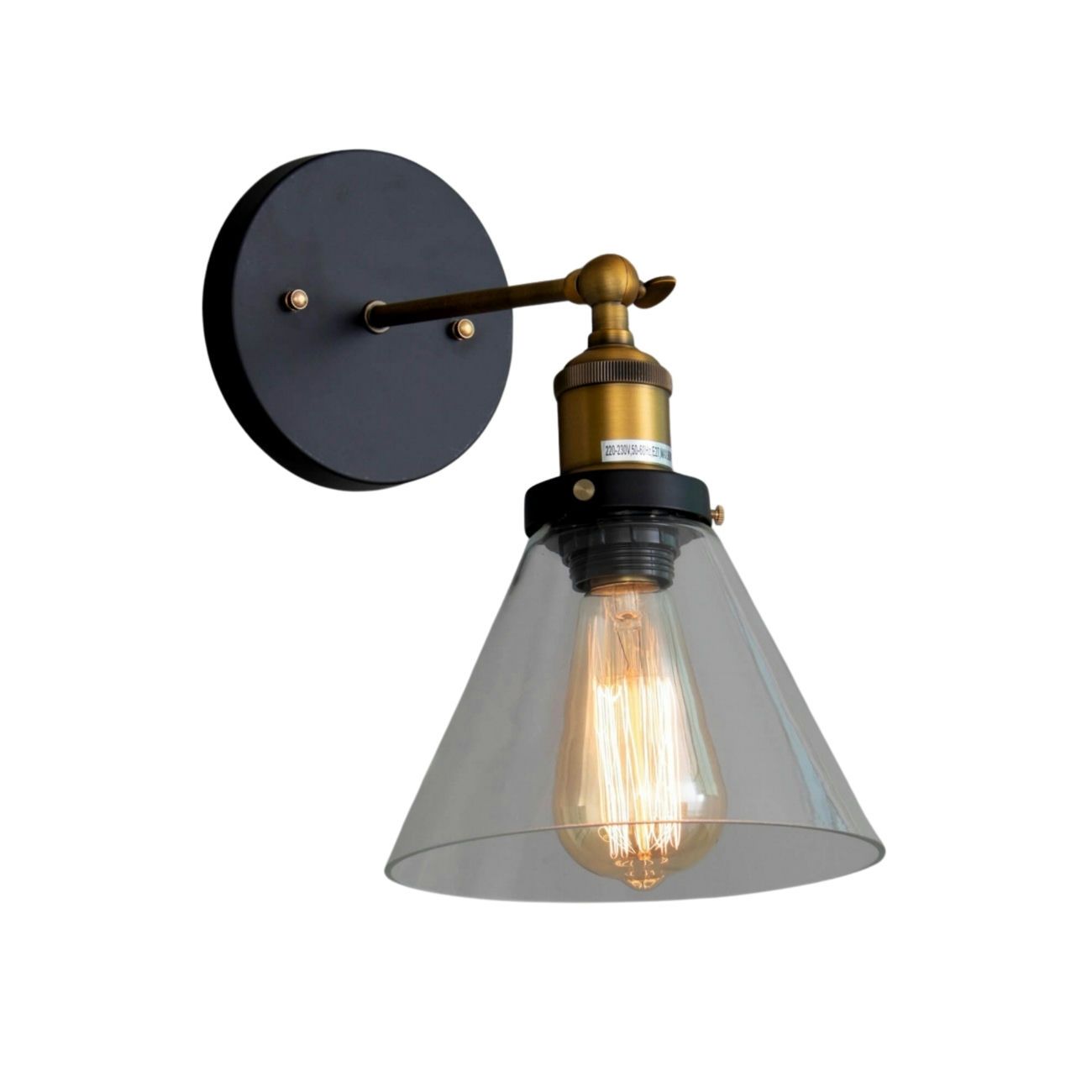 Applique en verre Transparent 30.5 cm