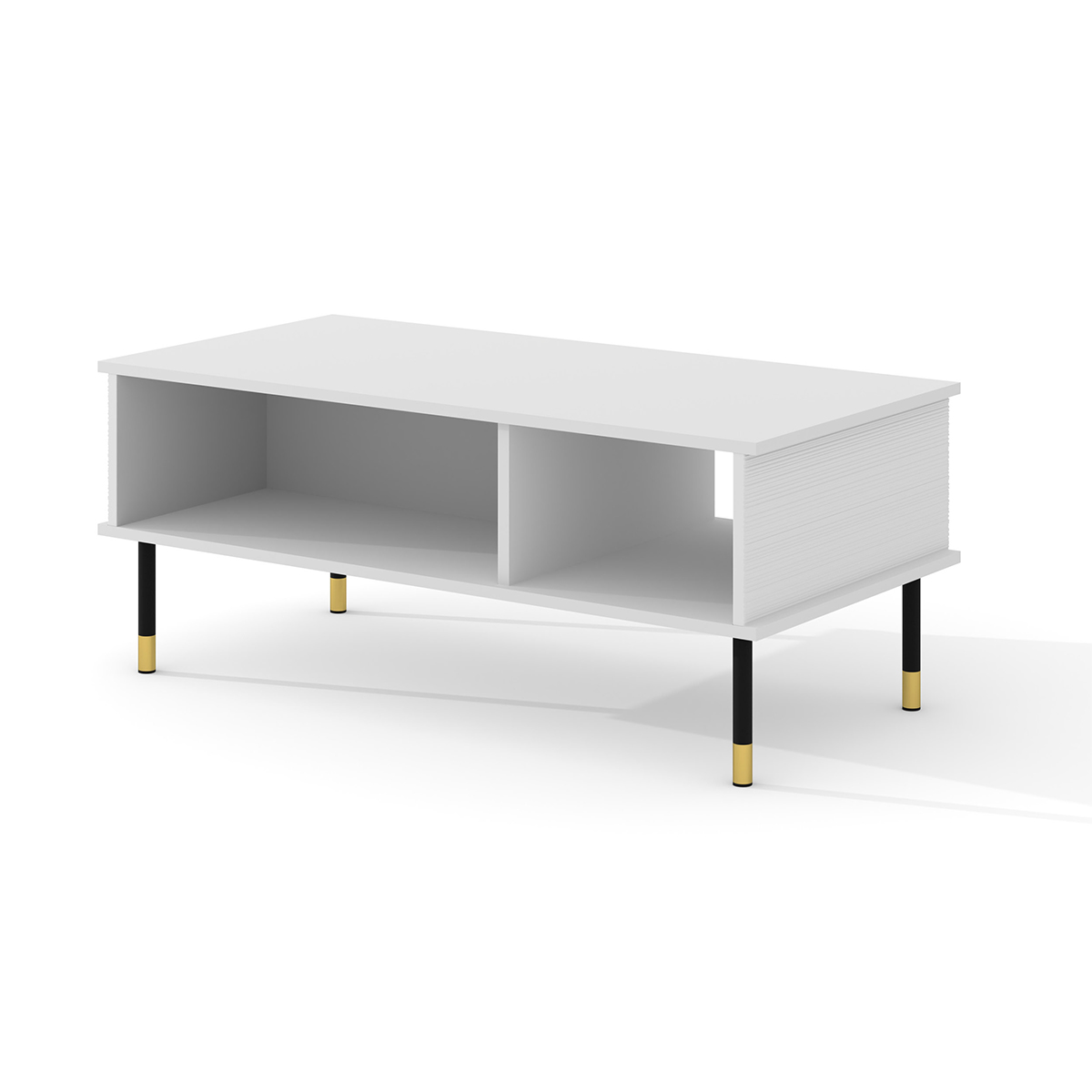 Table basse 110 cm stratifiés blanc