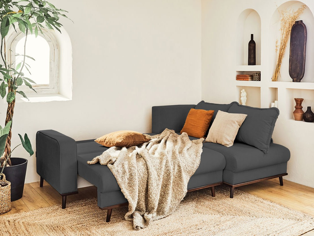 albane - Canapé convertible Gris - Vue supplémentaire 2