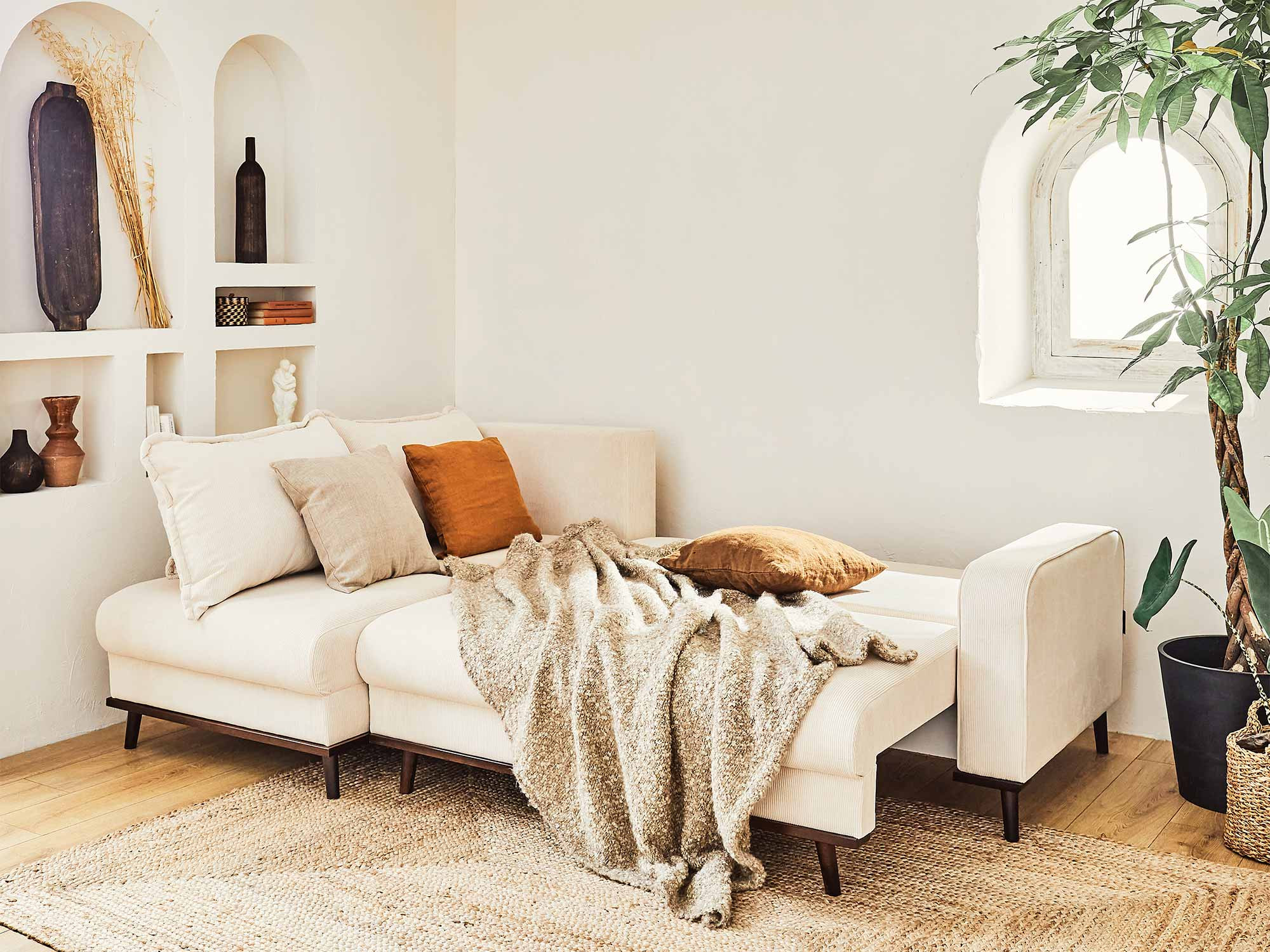 albane - Canapé convertible Beige - Vue supplémentaire 2