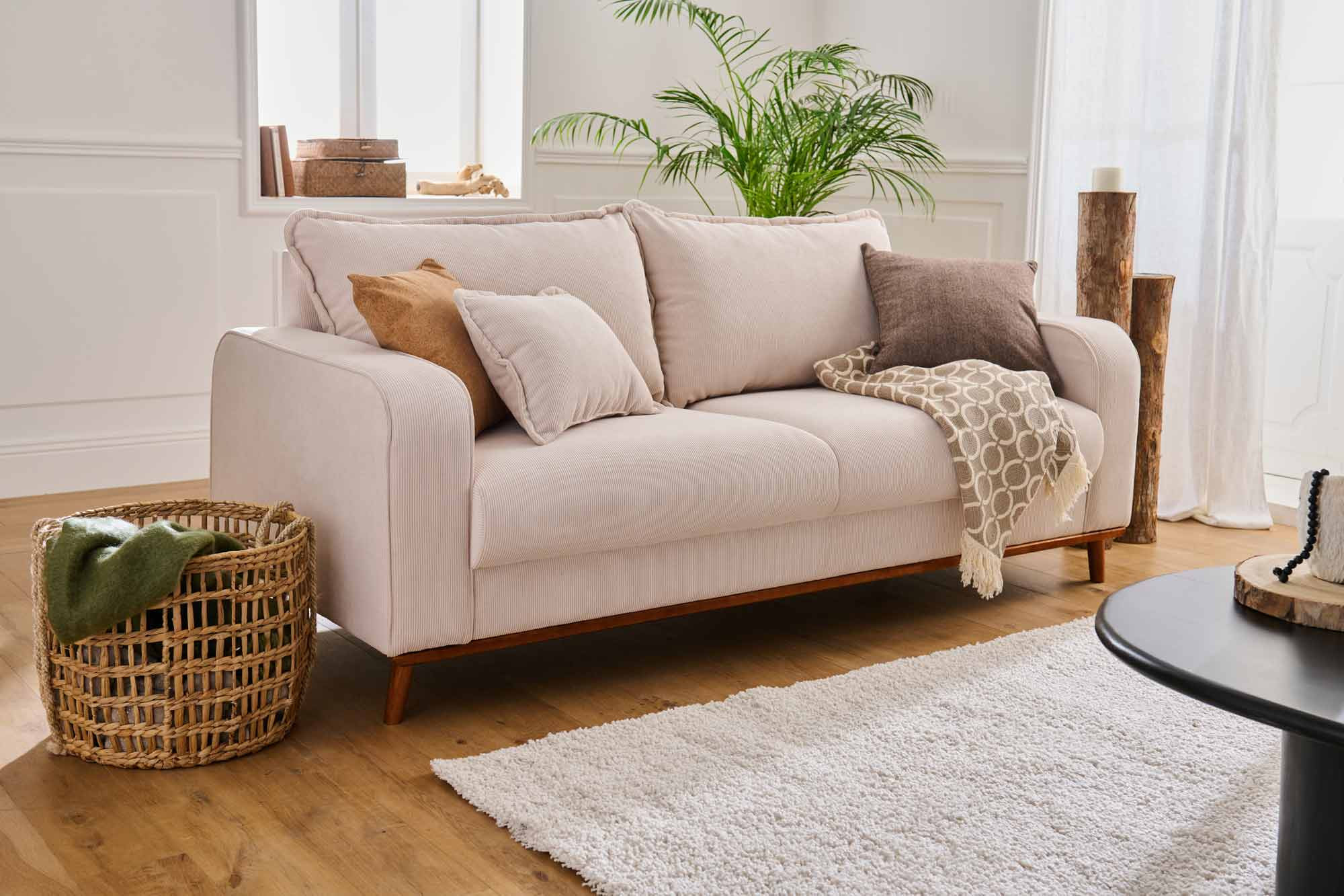 albane - Canapé convertible Beige - Vue supplémentaire 2