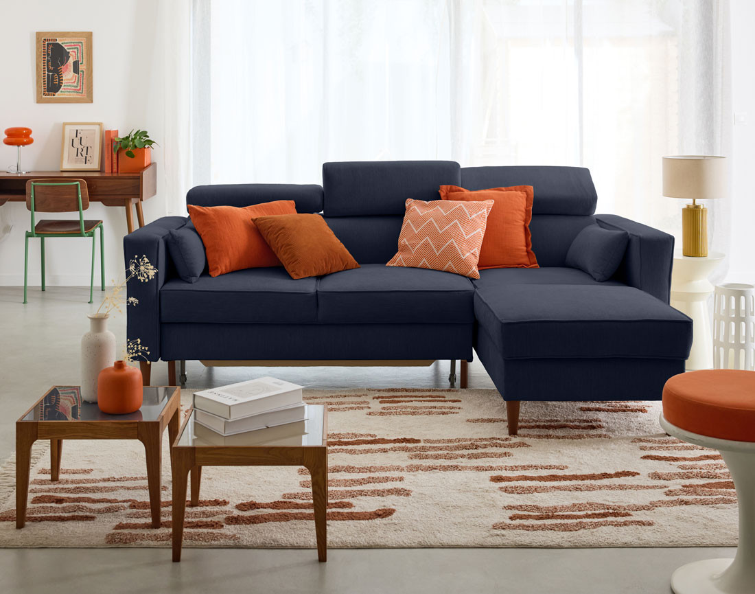 Produit similaire: alicante - Canapé relax convertible Bleu