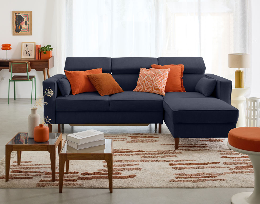 alicante - Canapé relax convertible Bleu - Vue supplémentaire 2