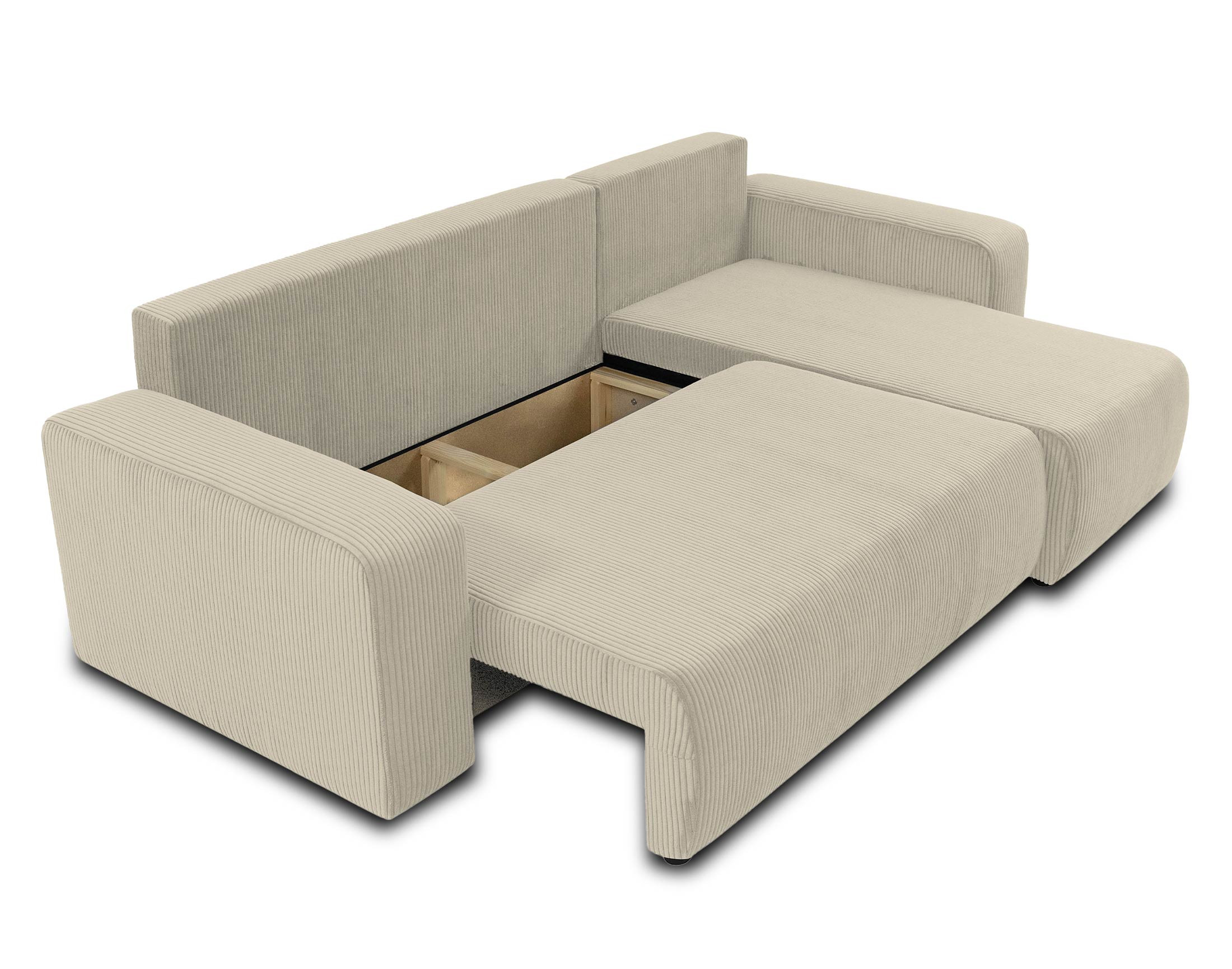 artemisa - Canapé velours côtelé Beige - Vue supplémentaire 2