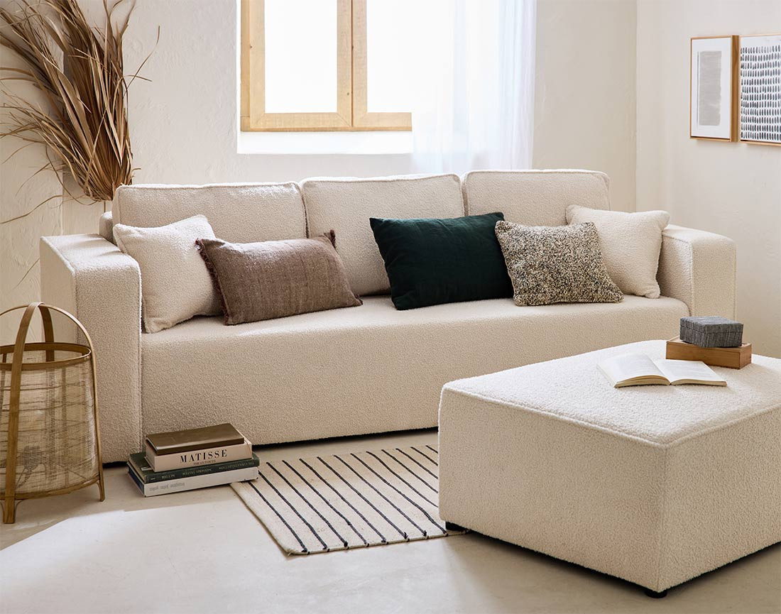 topaze - Canapé convertible Beige - Vue supplémentaire 2