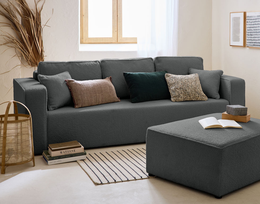 Canapé convertible Gris - Vue supplémentaire 2