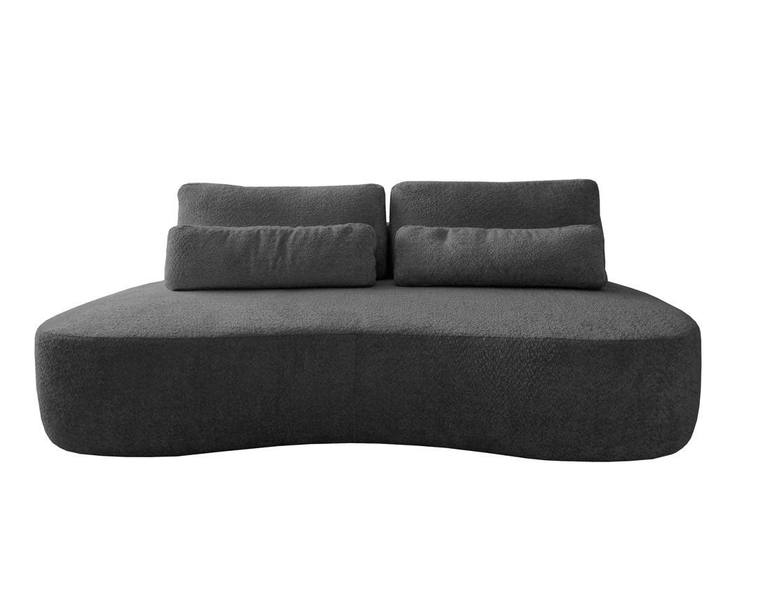 mahina - Canapé bouclette Gris - Vue supplémentaire 1