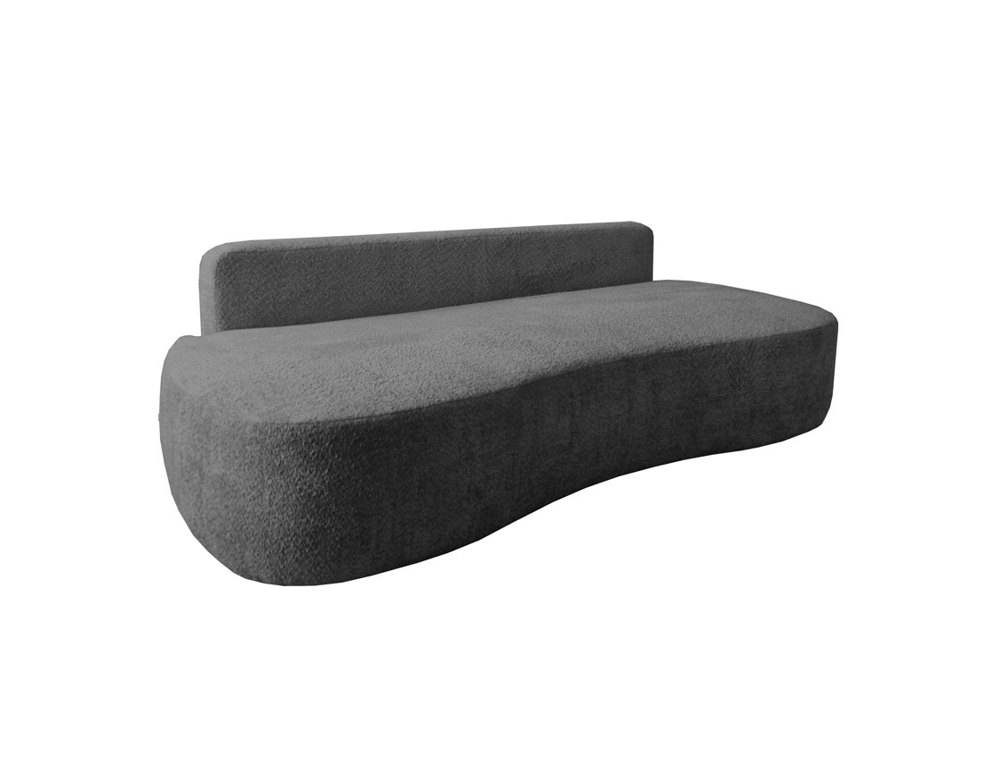 mahina - Canapé bouclette Gris - Vue supplémentaire 2