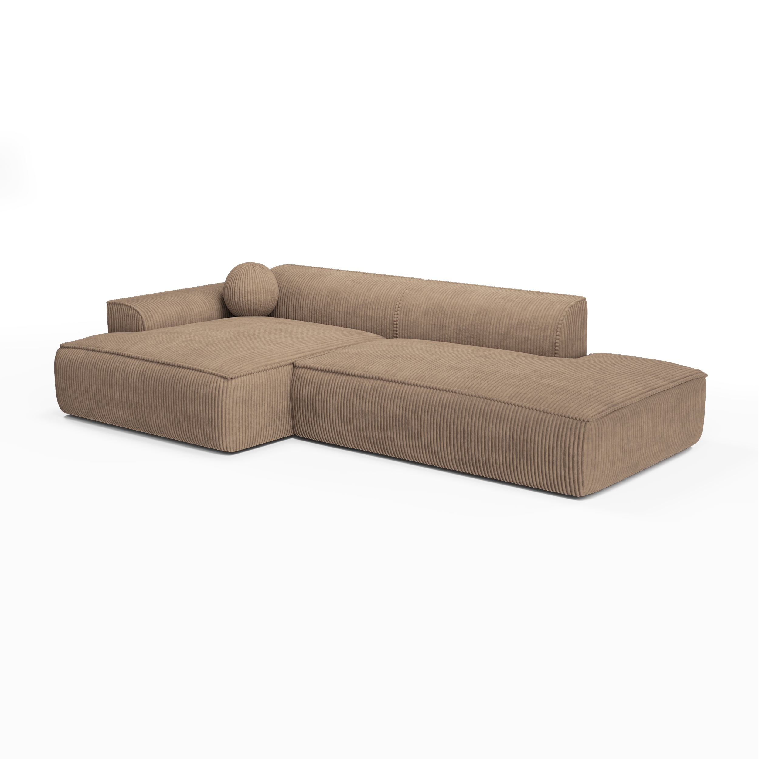 ania - Canapé velours beige - Vue supplémentaire 2