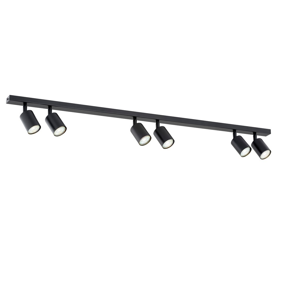 Plafonnier en métal noir, H: 14cm