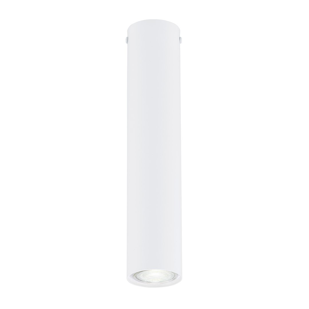 Plafonnier en métal blanc, H: 30cm