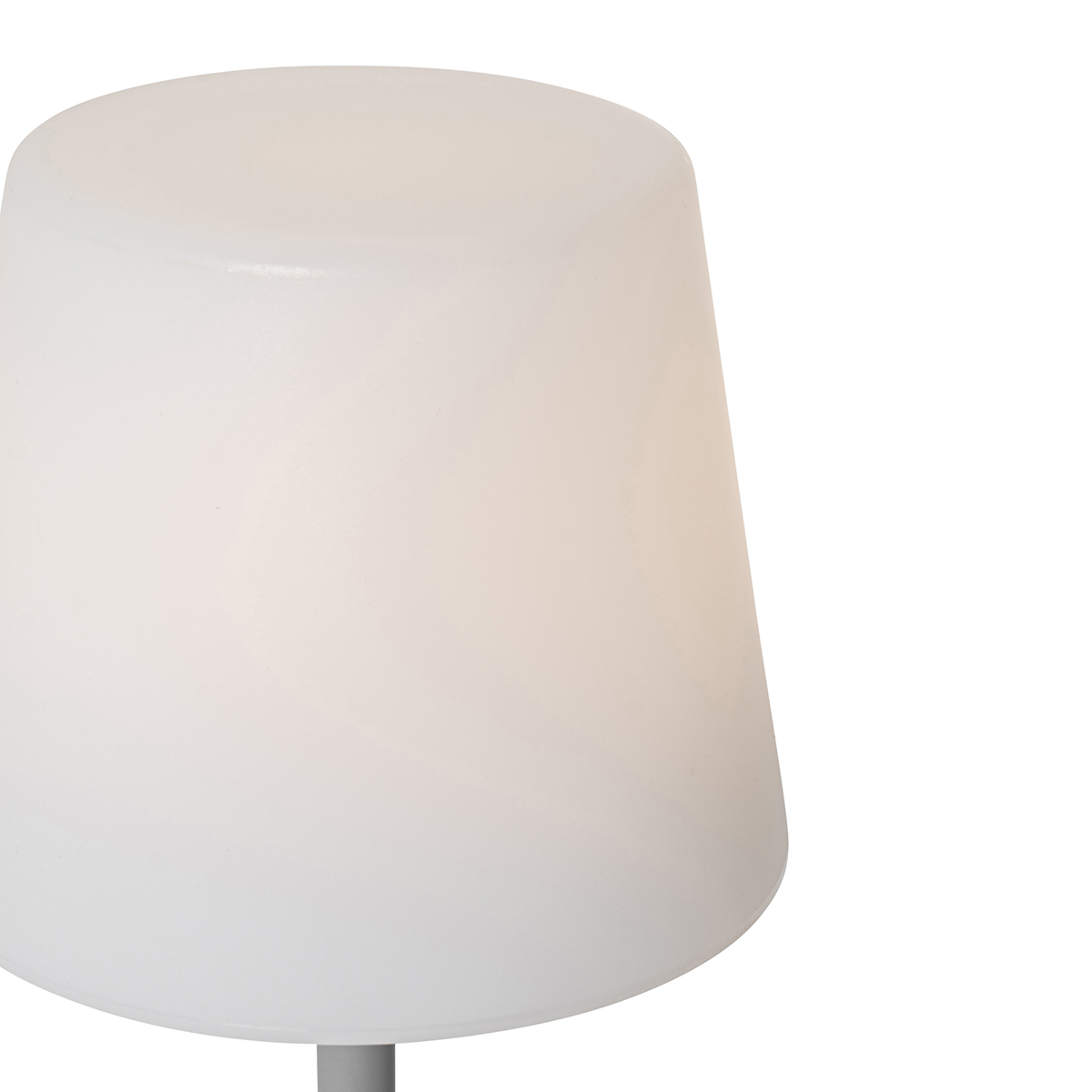 Lampe de table grise LED rechargeable variateur IP54