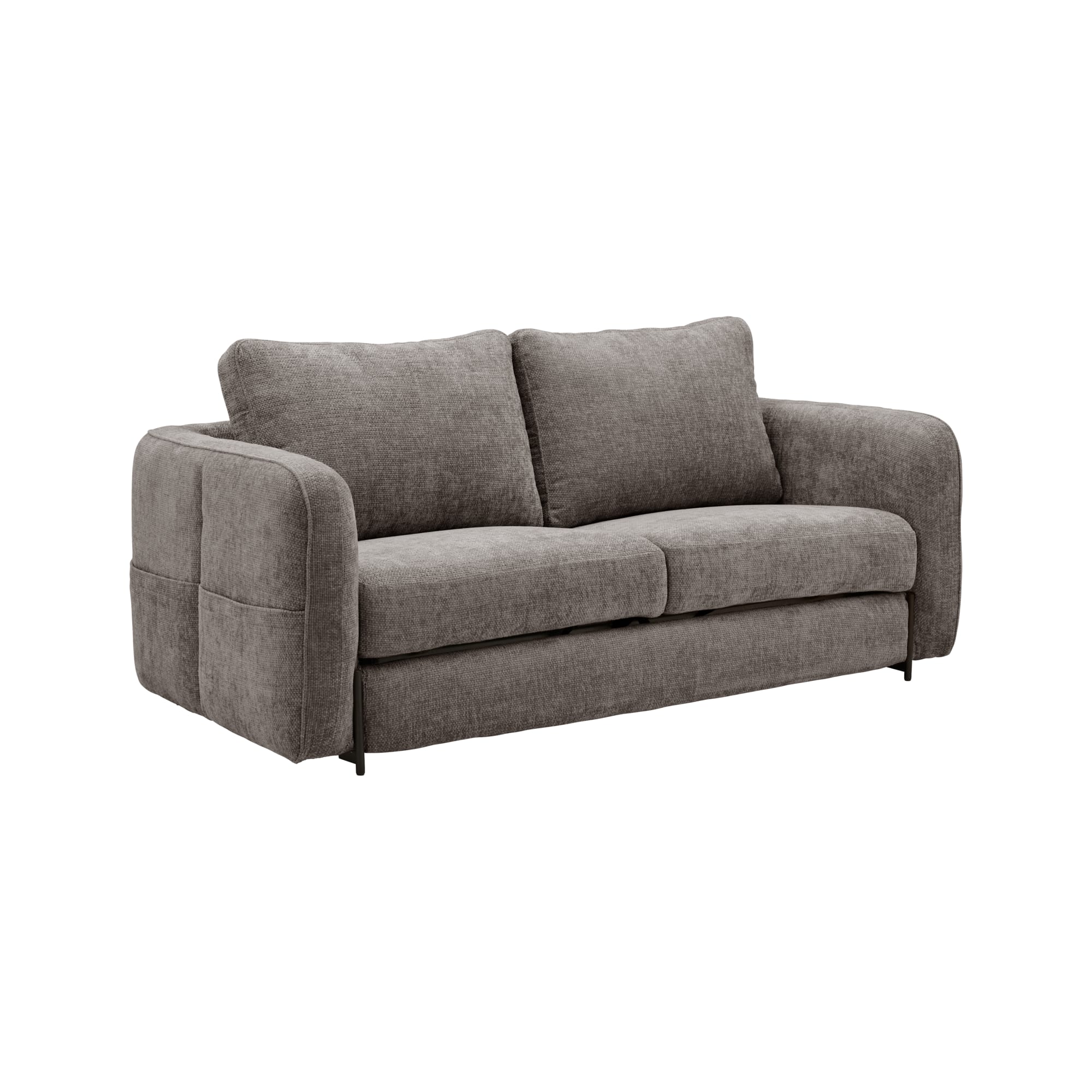 Canapé en tissu Anthracite 3 places
