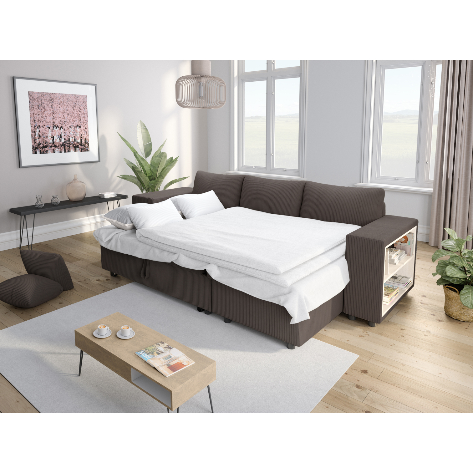 mady - Canapé convertible Gris - Vue supplémentaire 2