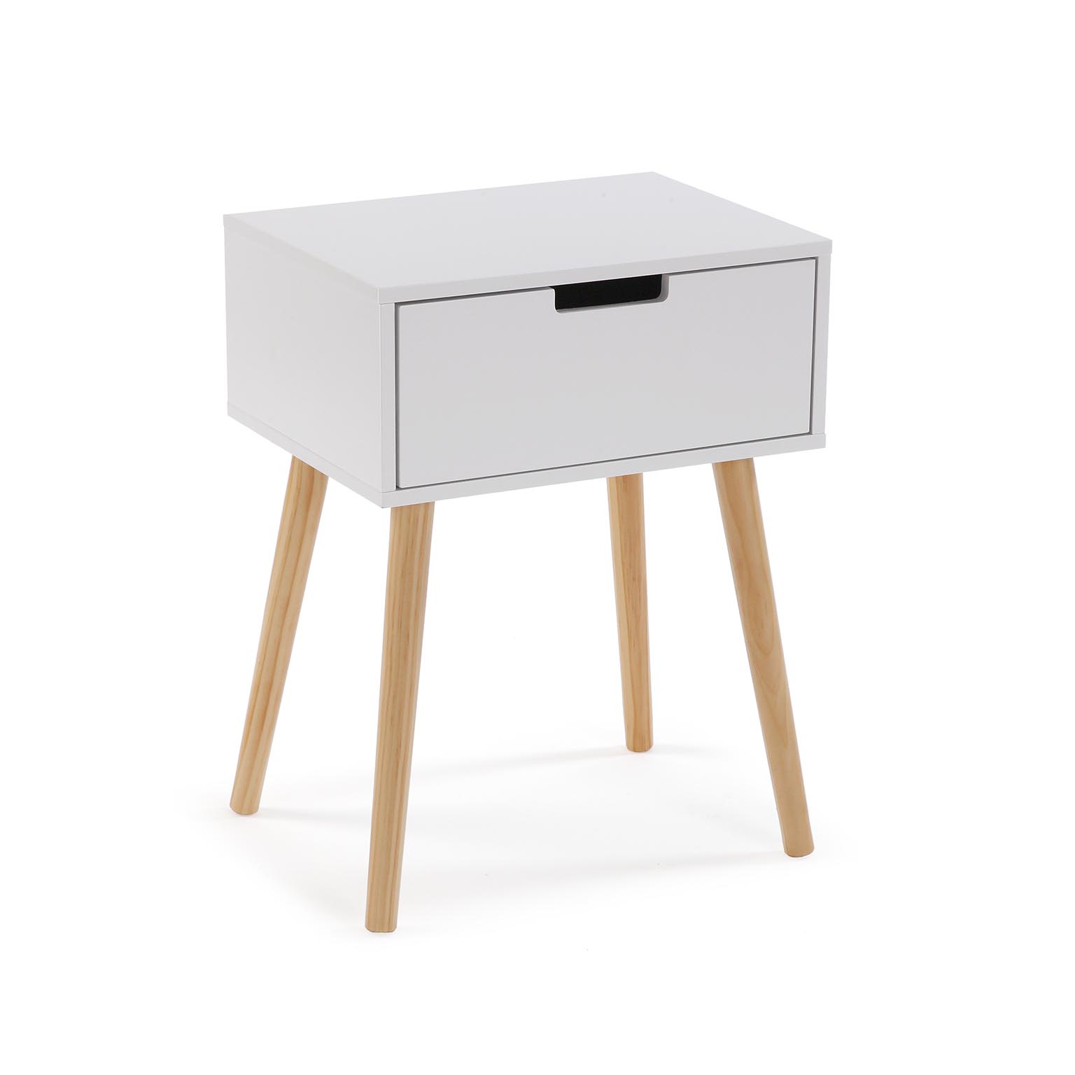 Table d’appoint 52 x 30 x 40 cm, blanc