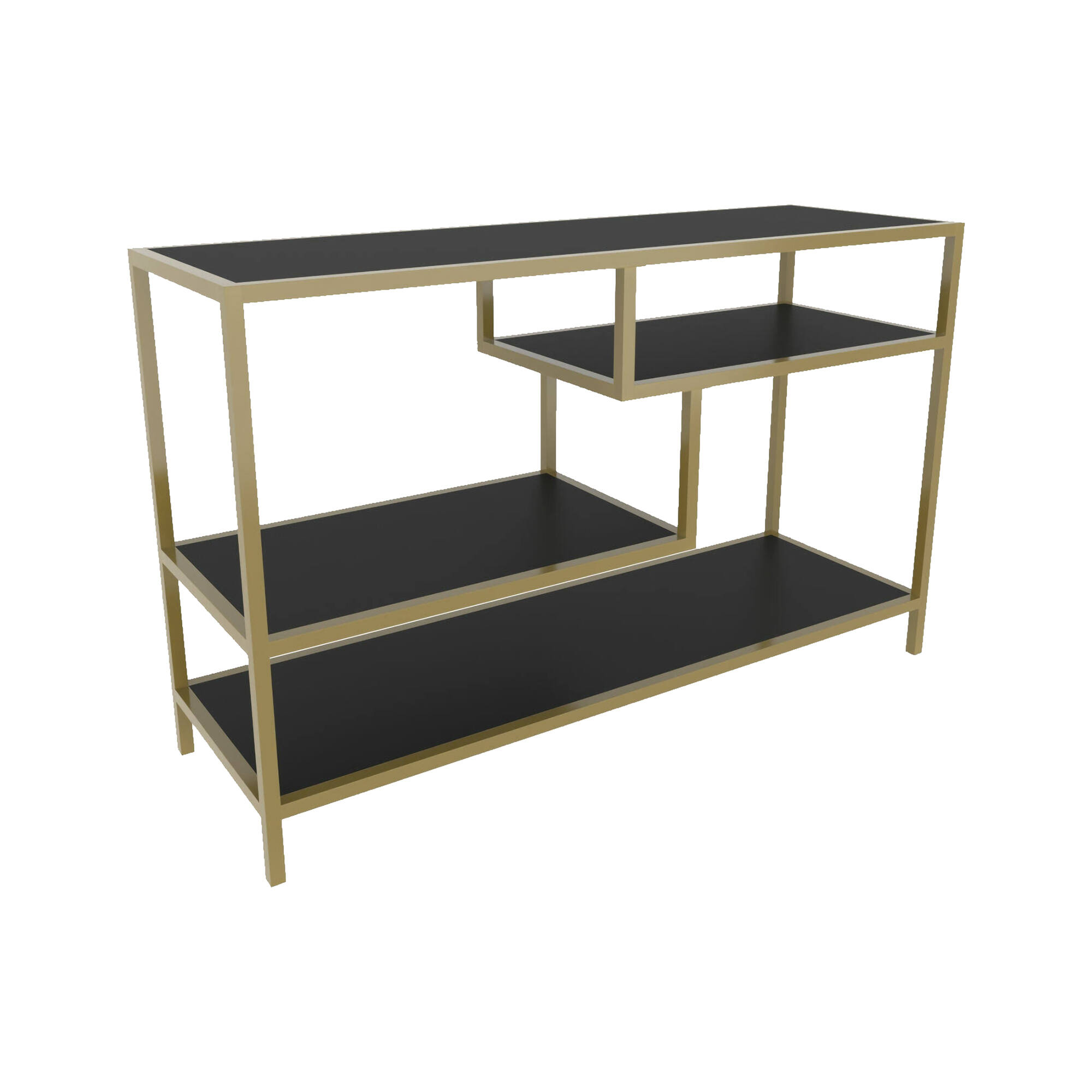 Meuble TV effet bois or, anthracite 120×39  cm