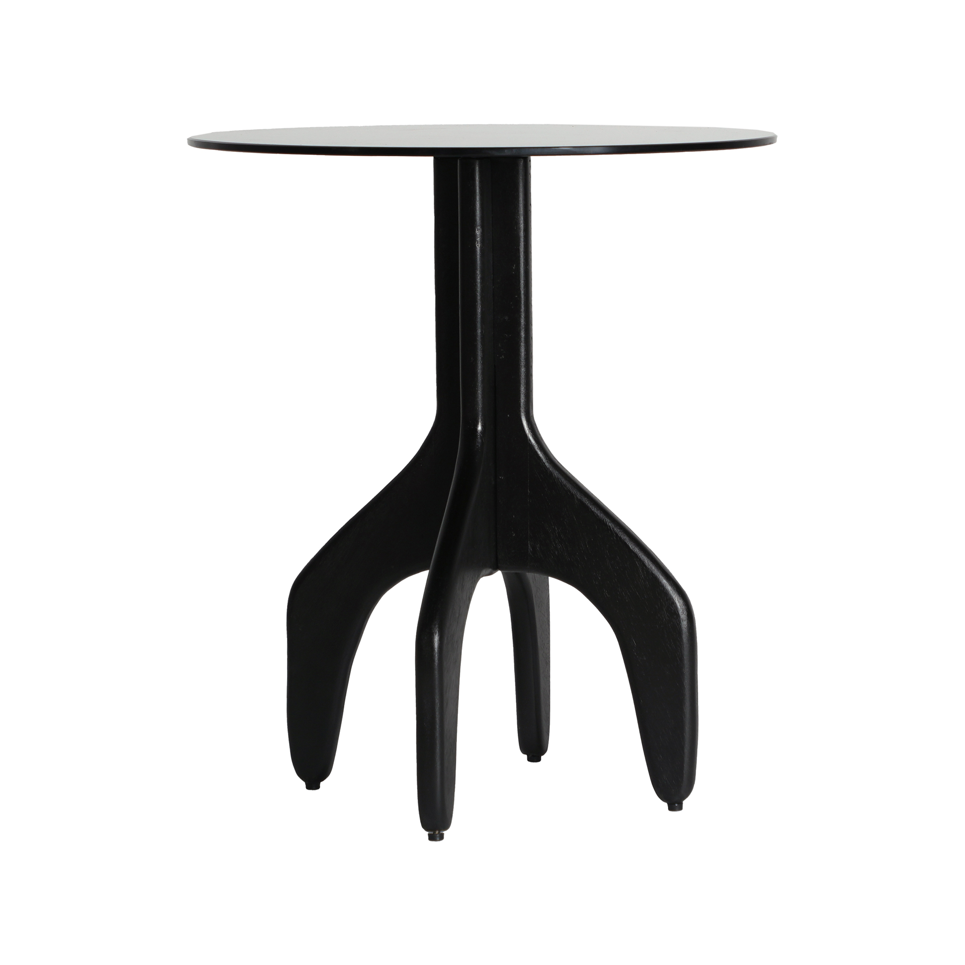 Table basse en bois de mangue noir 50x50x51 cm