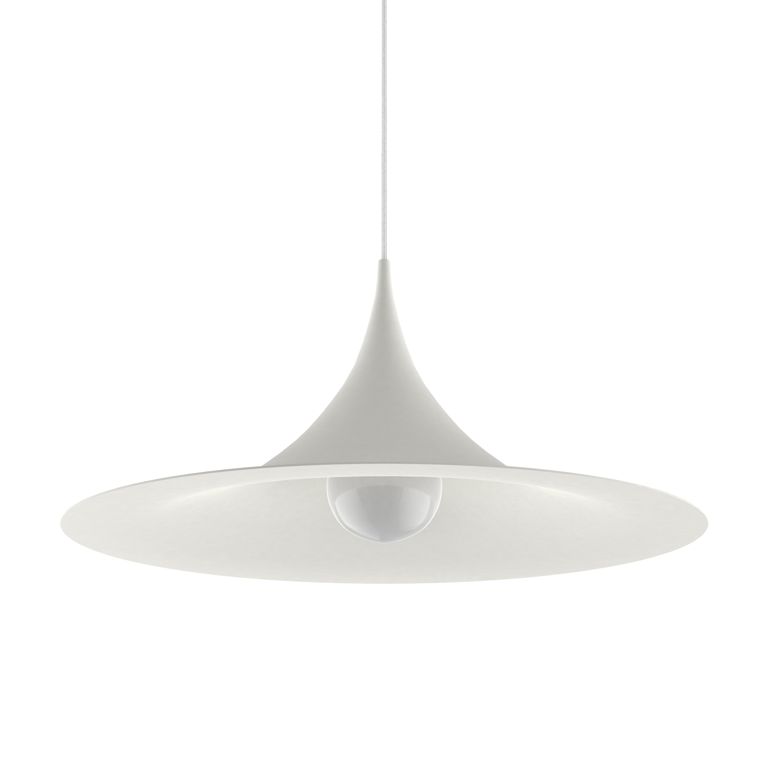 Suspension en métal blanc E27