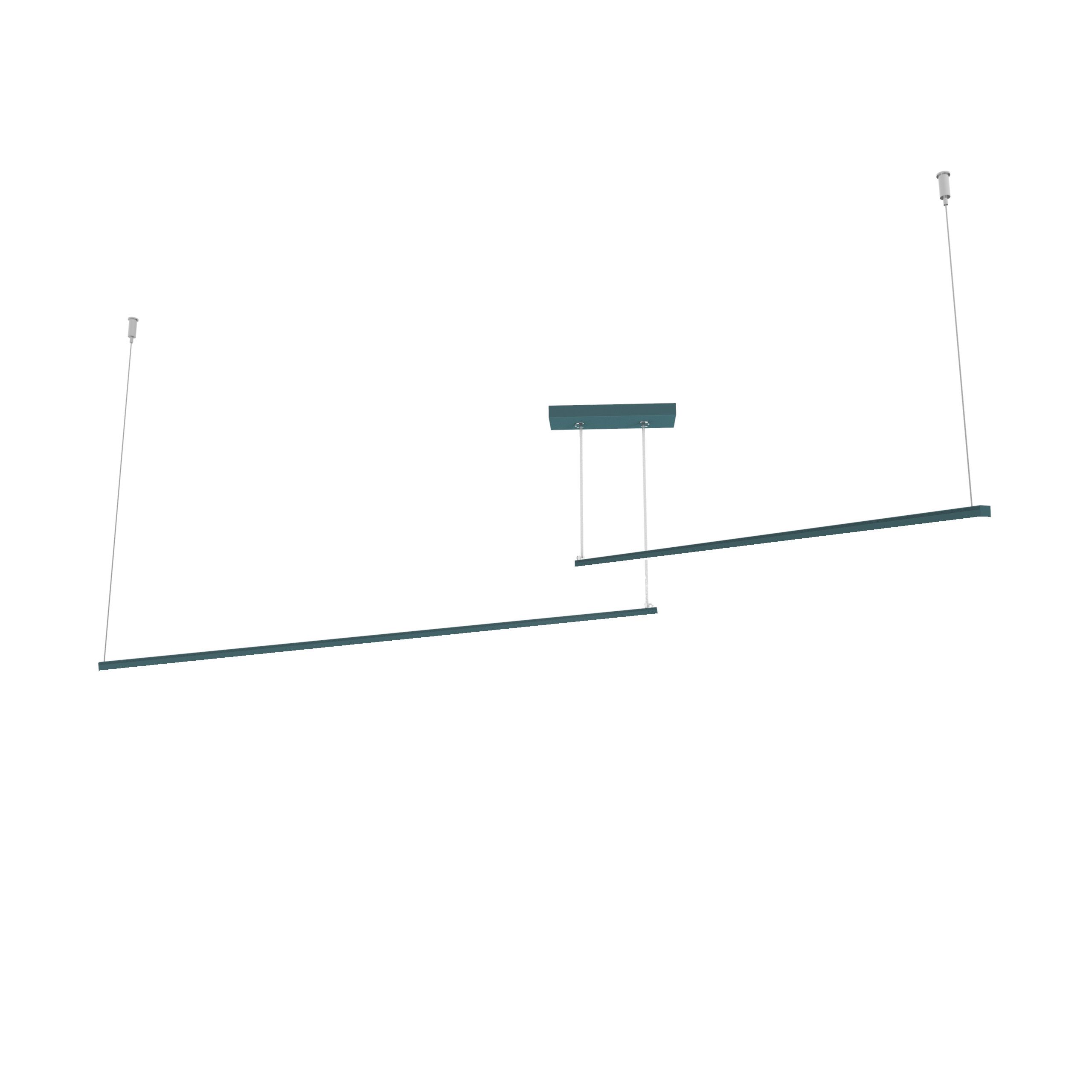 Suspension en métal bleu LED 4000k