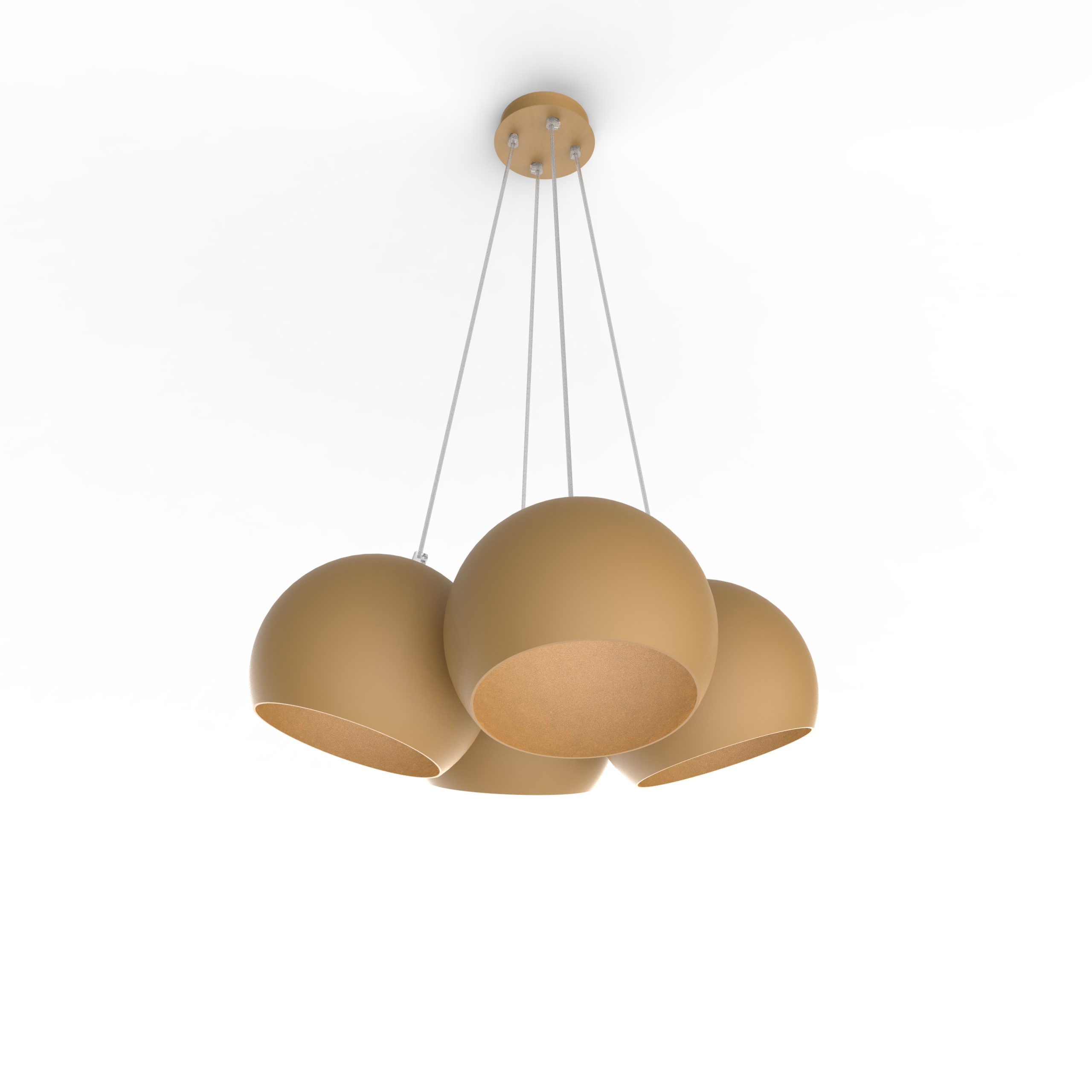 Suspension en métal or E27