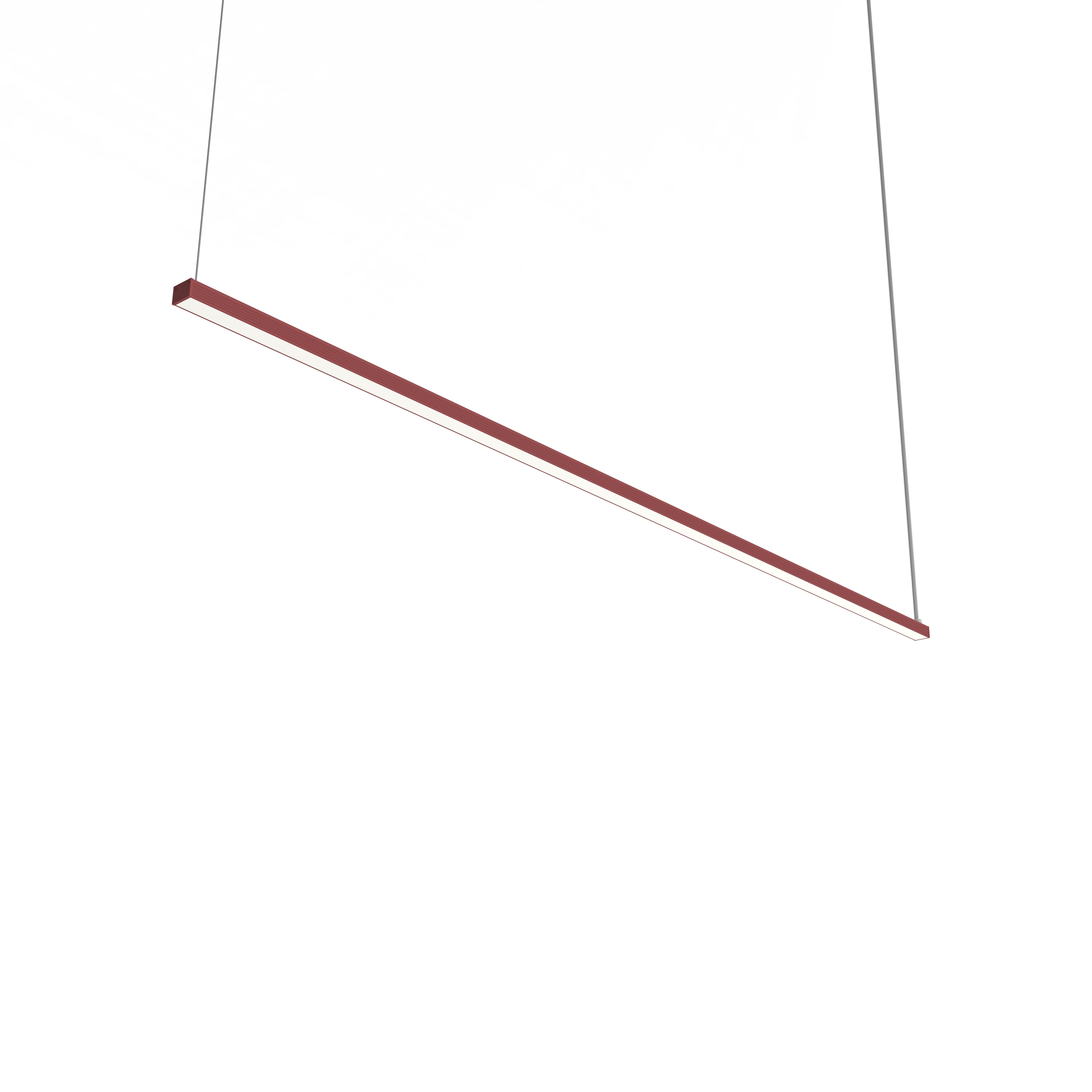 Suspension en métal rouge LED 4000k