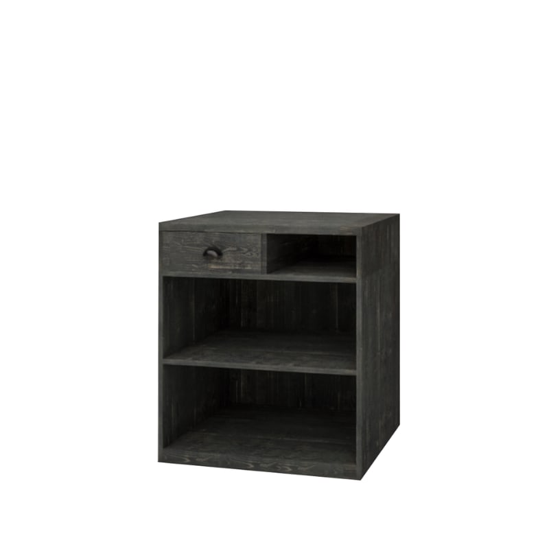 Comptoir d&rsquo;accueil avec tiroir en bois massif