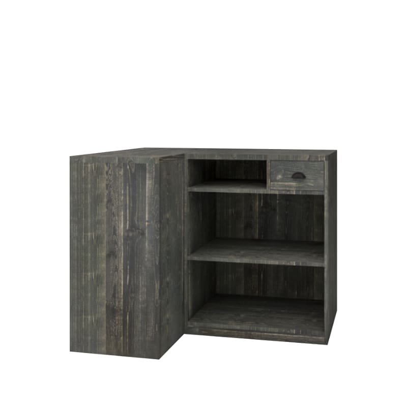 Comptoir d&rsquo;angle modulable bois massif