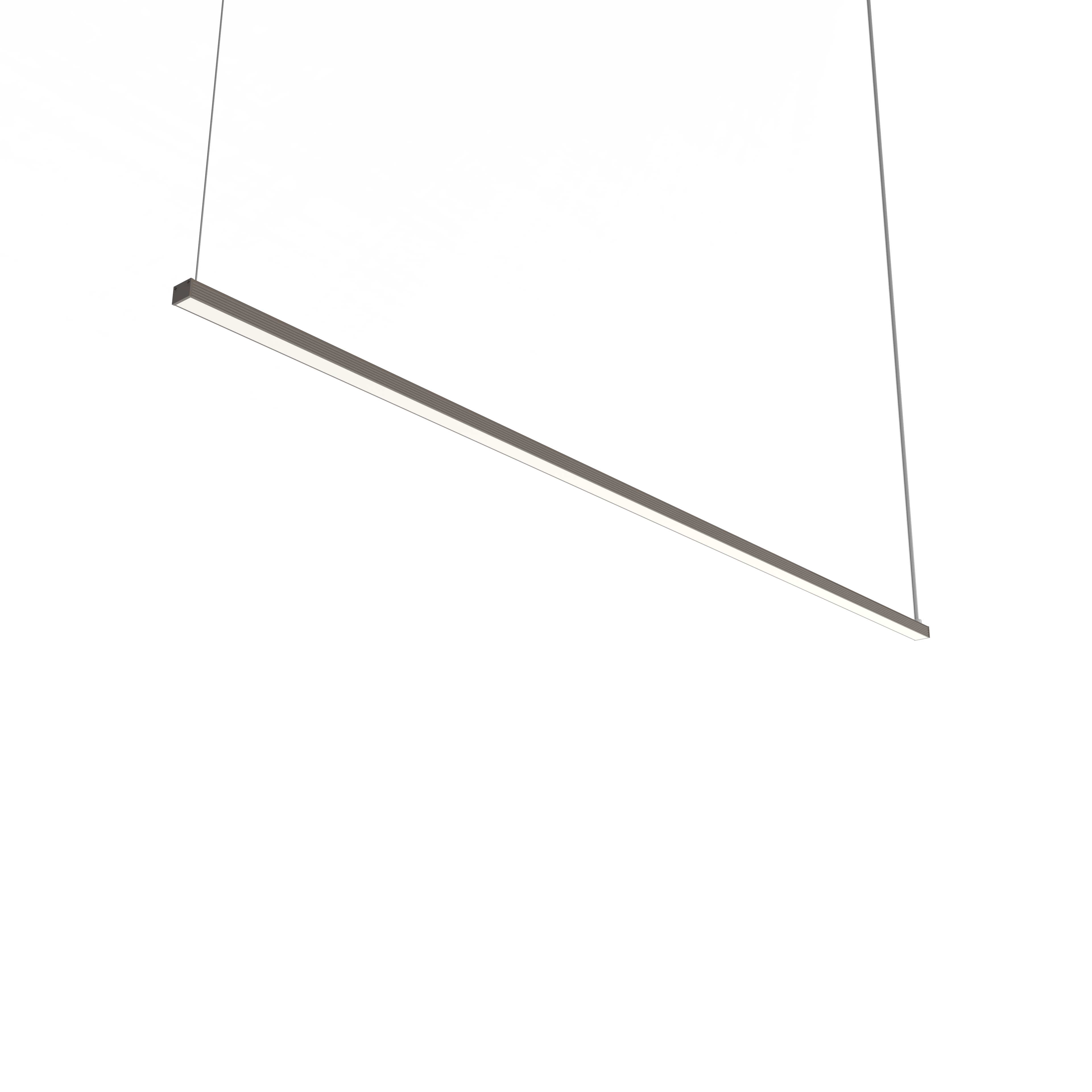 Suspension en métal gris brillant LED 4000k