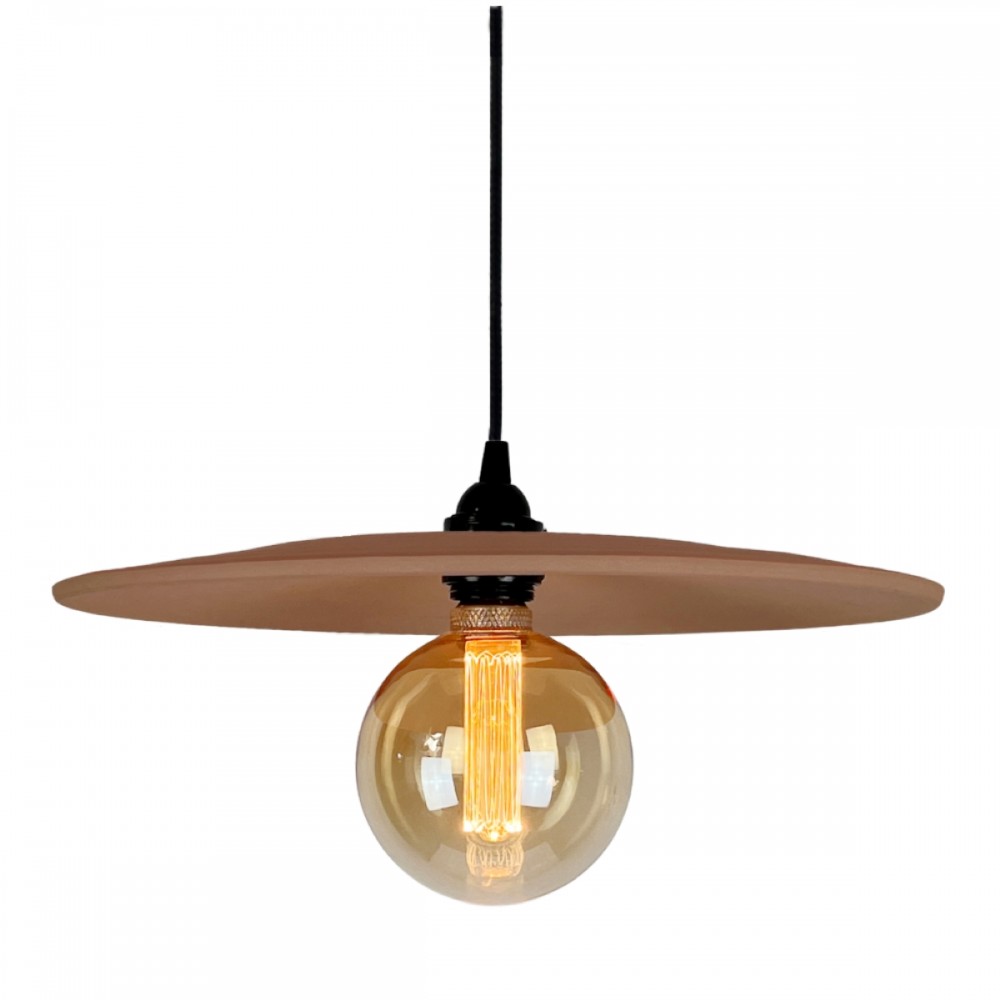 Suspension en terre cuite naturelle D.40cm