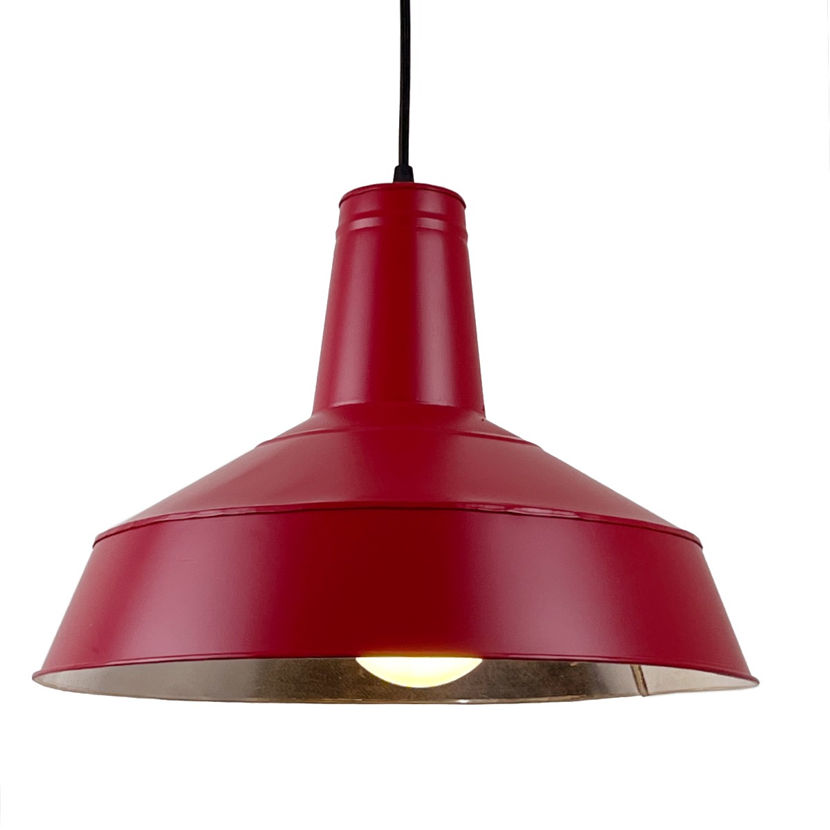 Suspension en acier galvanisé rouge D.38cm