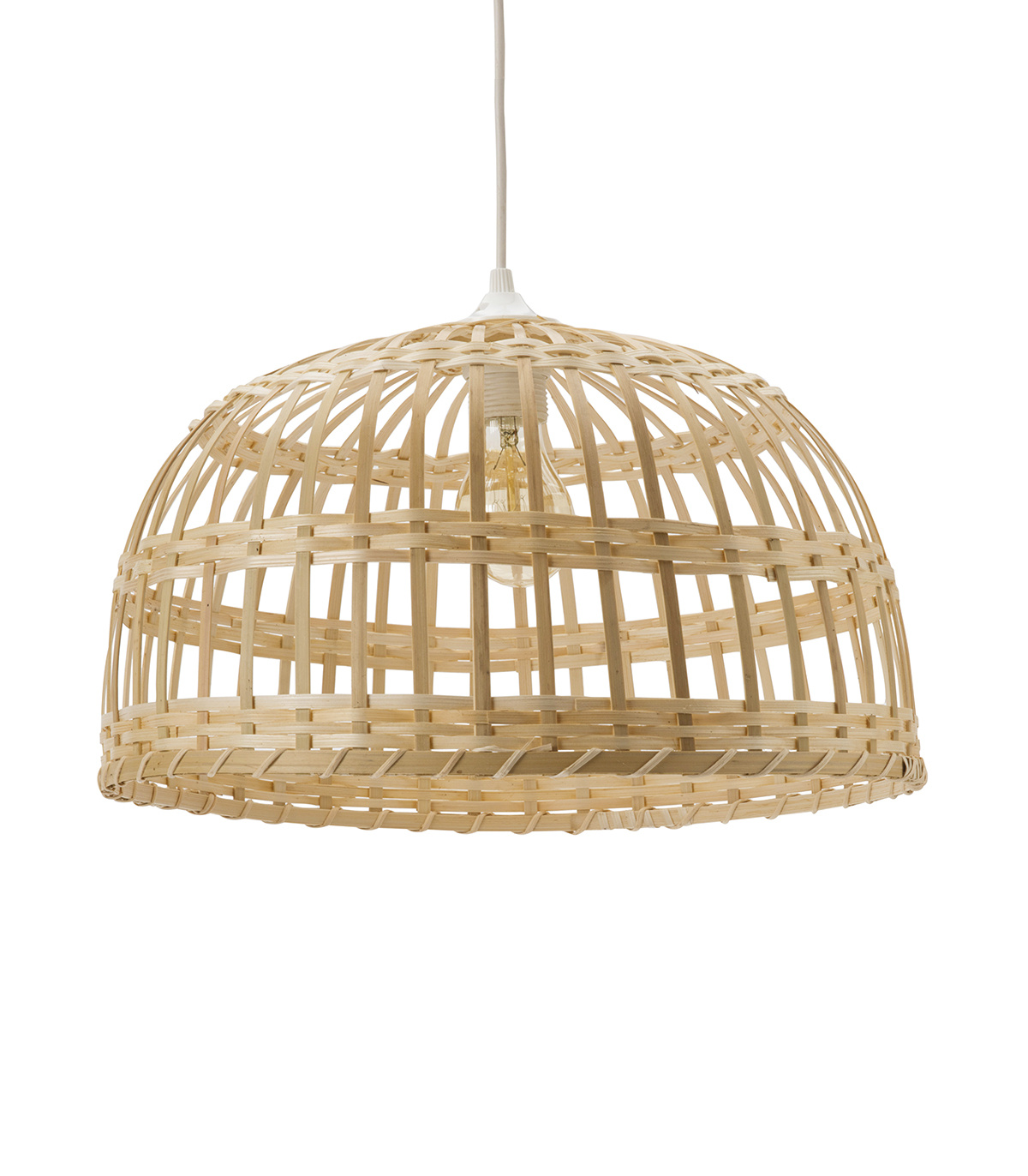 suspension en bambou naturel, d. 40 cm