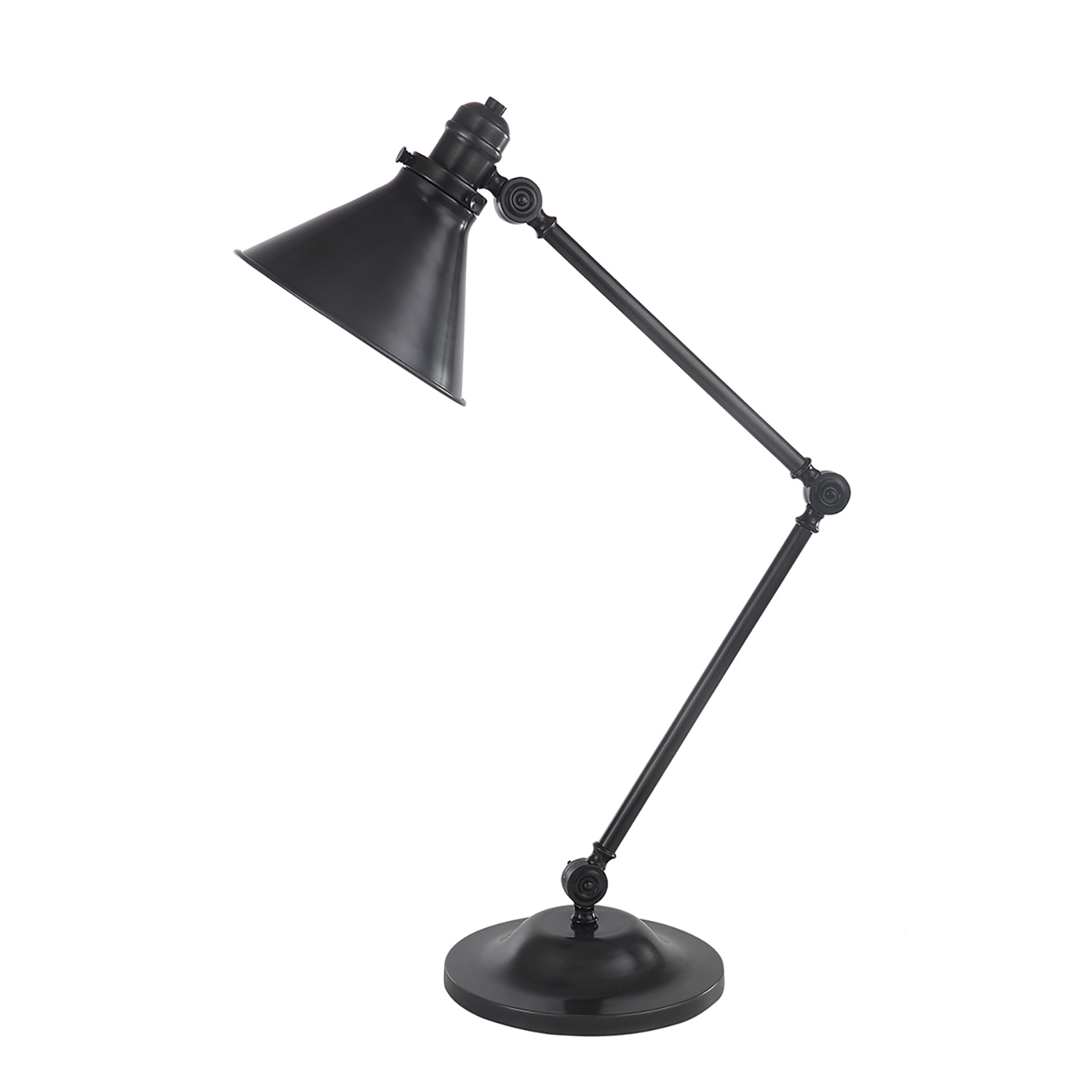 Lampe à poser en métal noir  H: 66cm