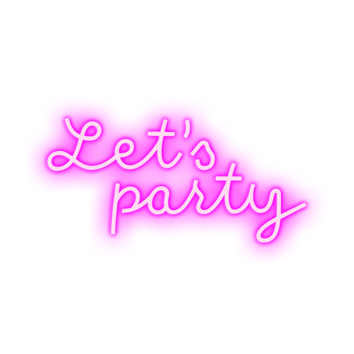 Eclairage néon Let&rsquo;s Party