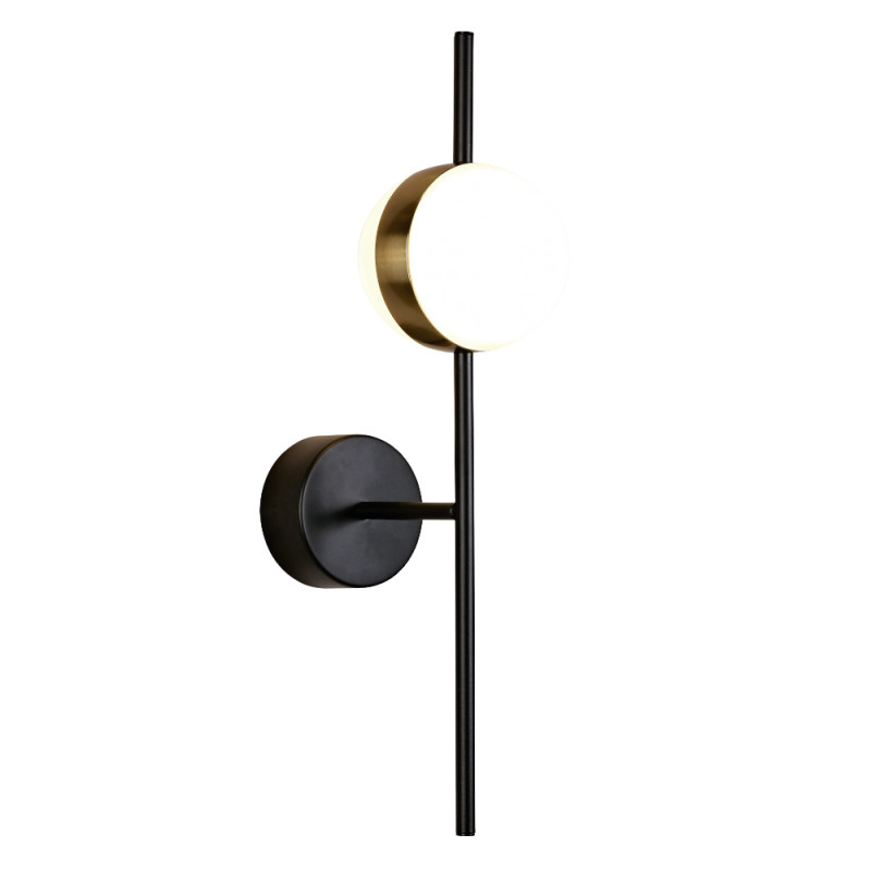 Applique led noir et or