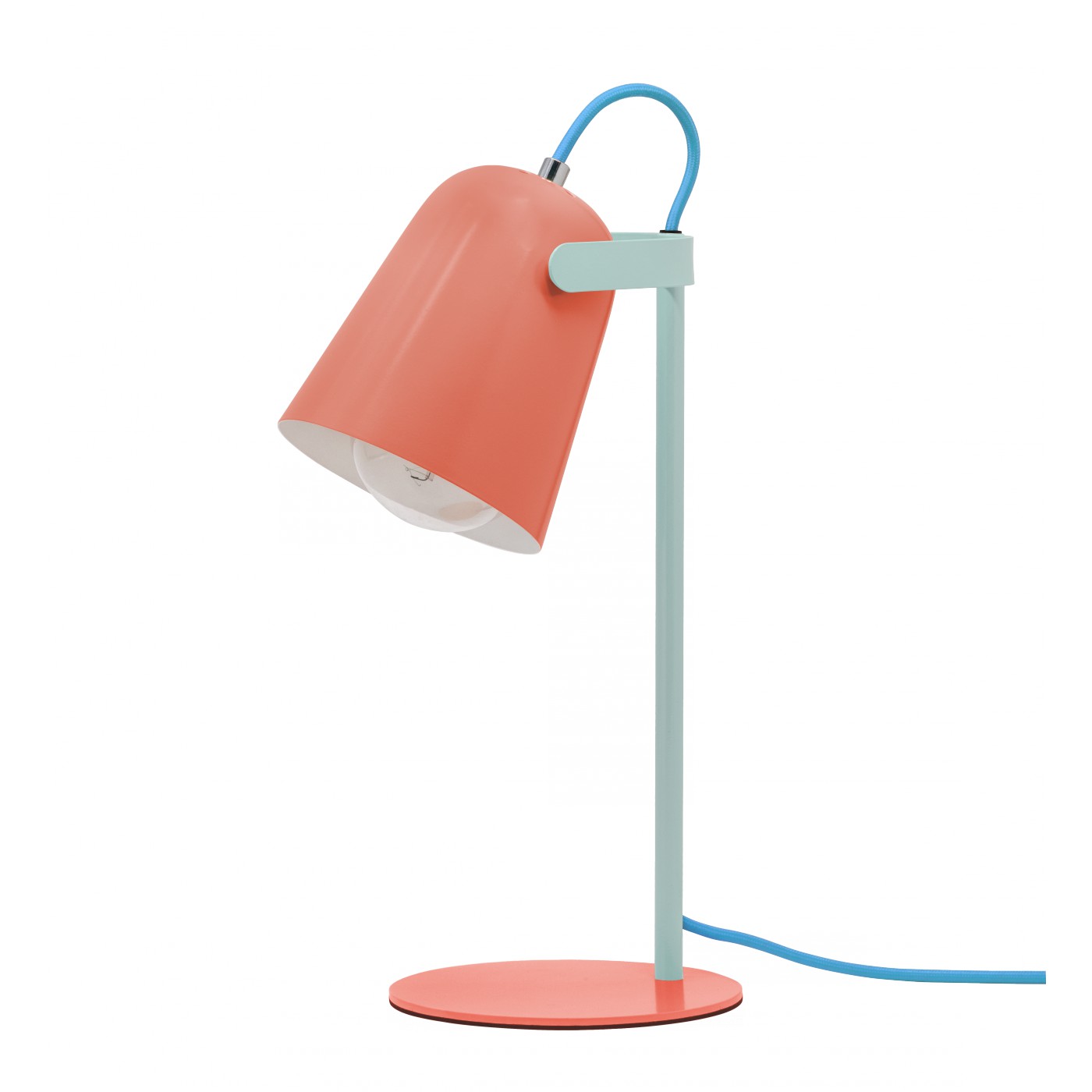 Lampe de table en métal orange H35cm
