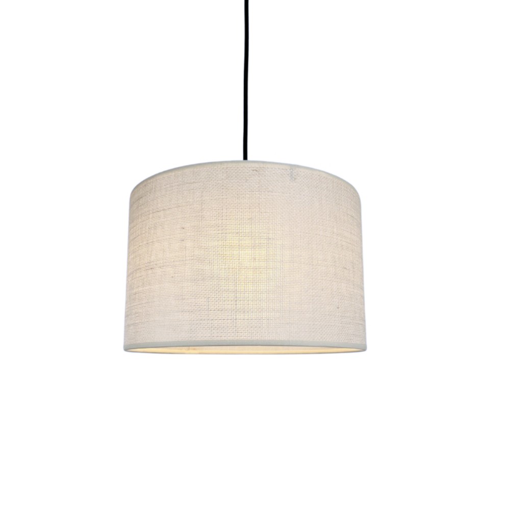 Suspension en jute blanche non électrifiée D.28cm