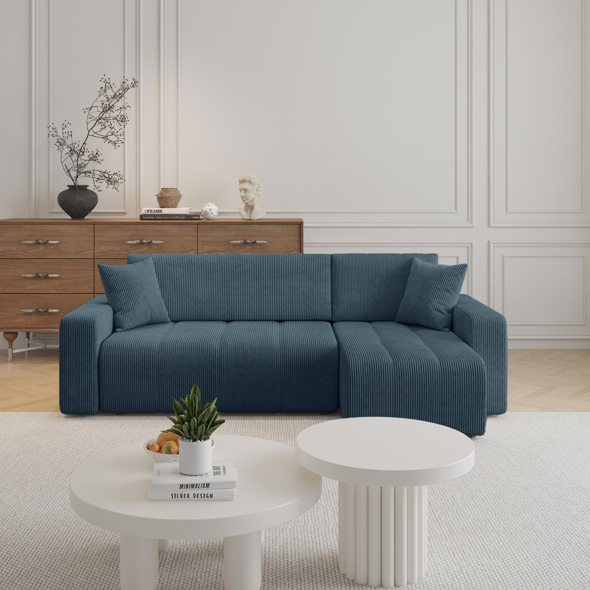 alicia-mini - Canapé convertible Bleu - Vue supplémentaire 2