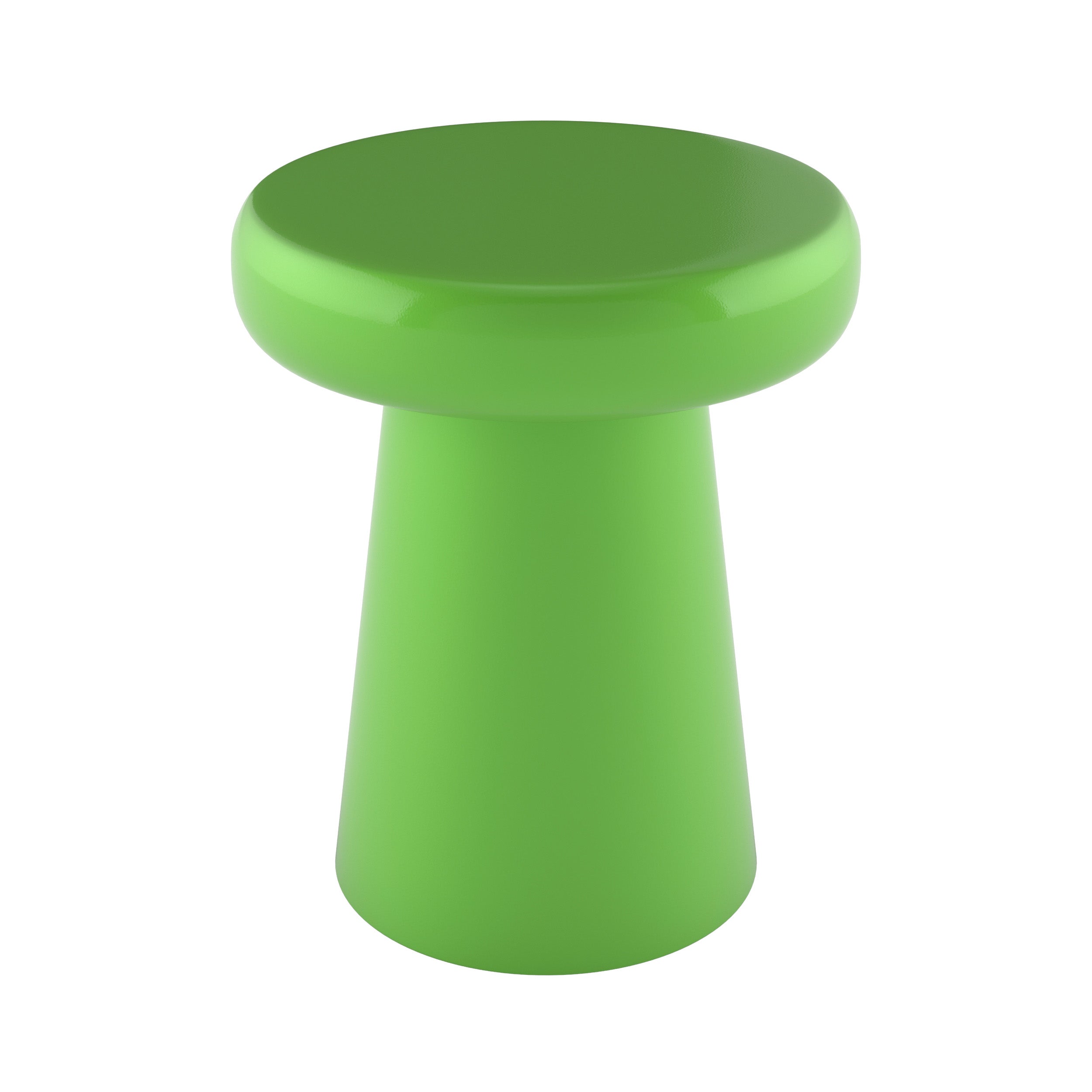 Table d’appoint ronde en métal vert D40 cm