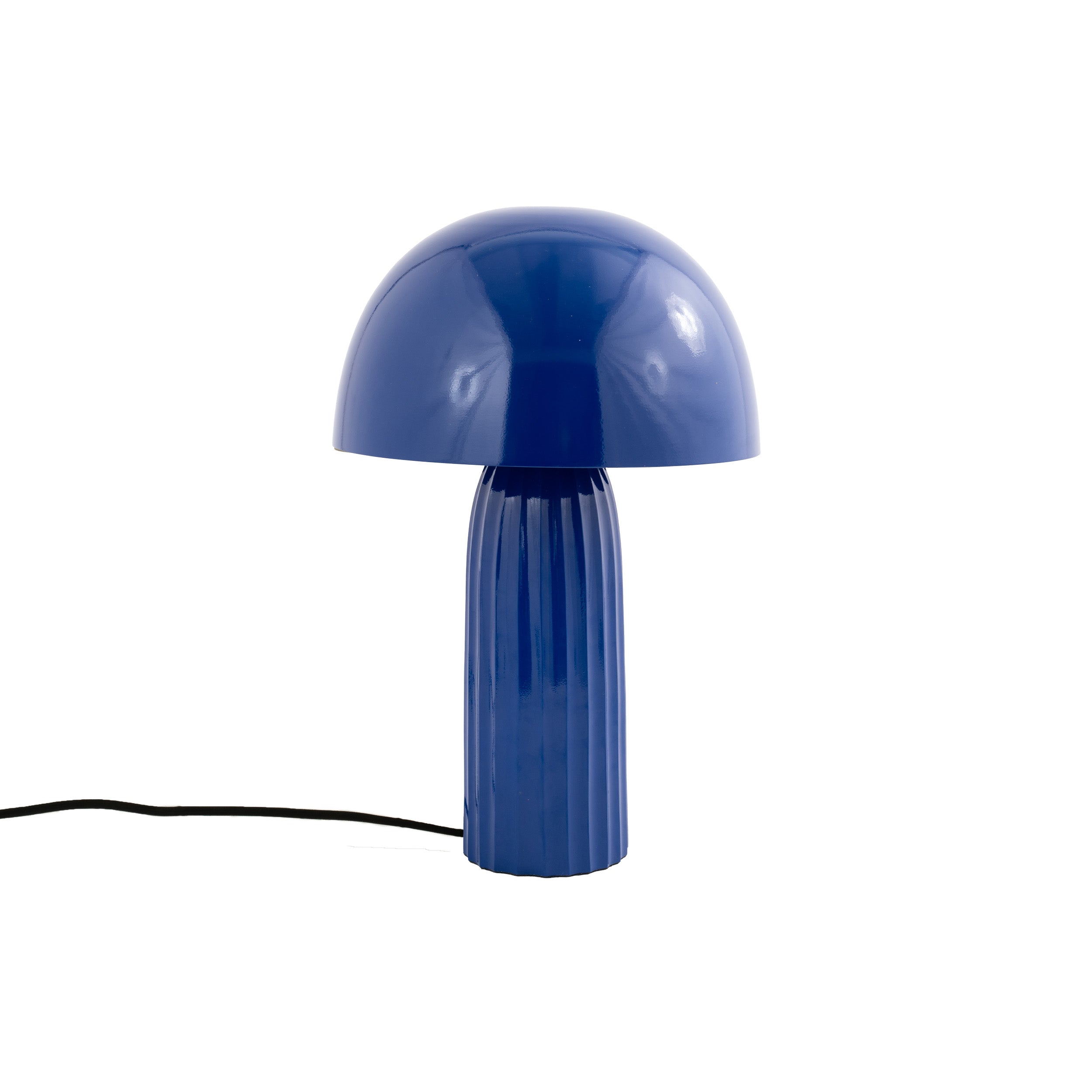 Lampe en métal bleu foncé