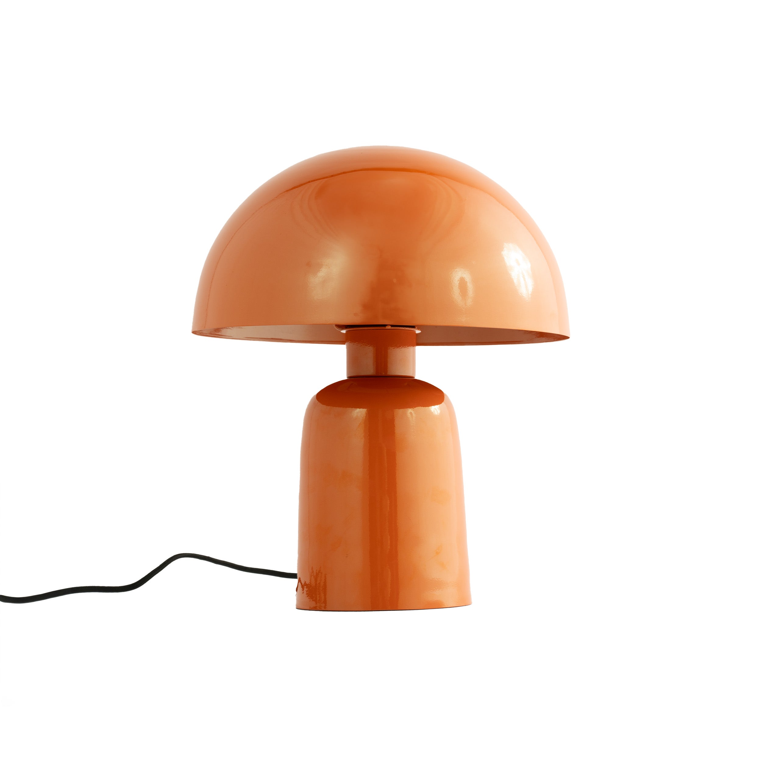 Lampe en métal orange