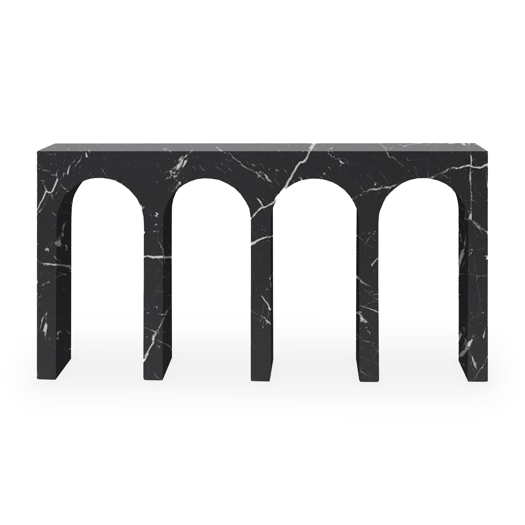 Console en marbre noir