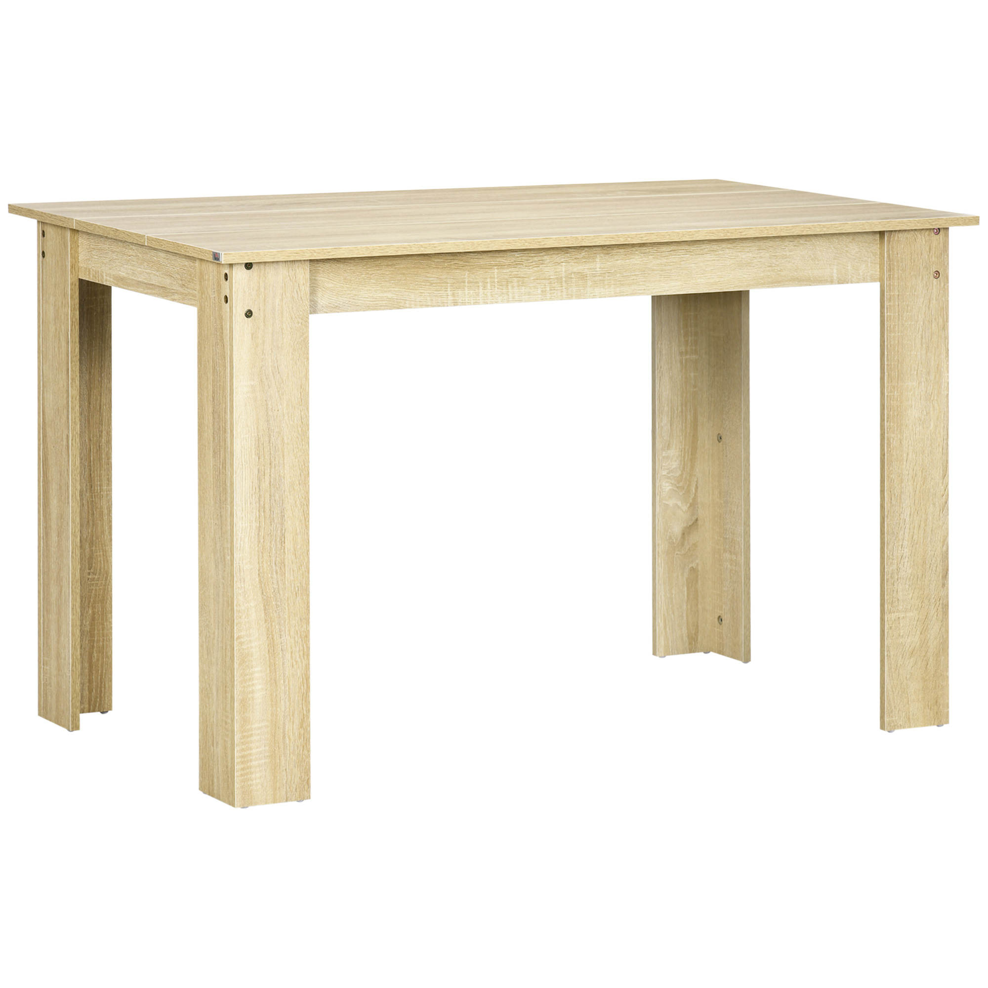 Table à manger grand plateau 4-6 personnes – aspect chêne clair