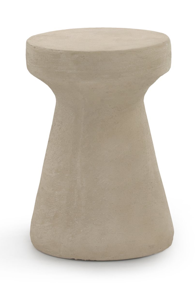 Table d’appoint en polyrésine couleur sable