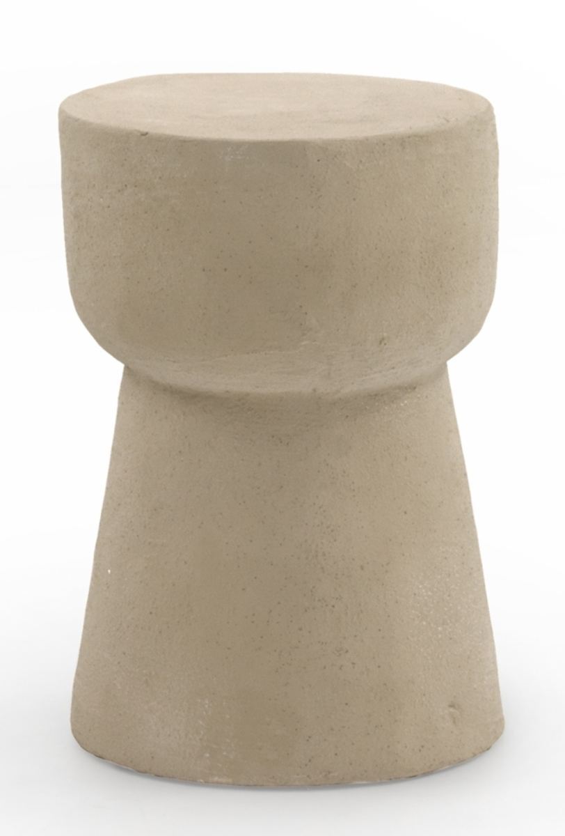 Table d&rsquo;appoint en résine couleur sable