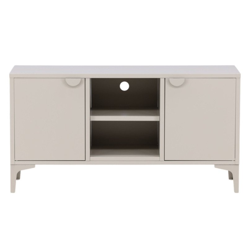 Meuble TV en métal L120cm – Beige