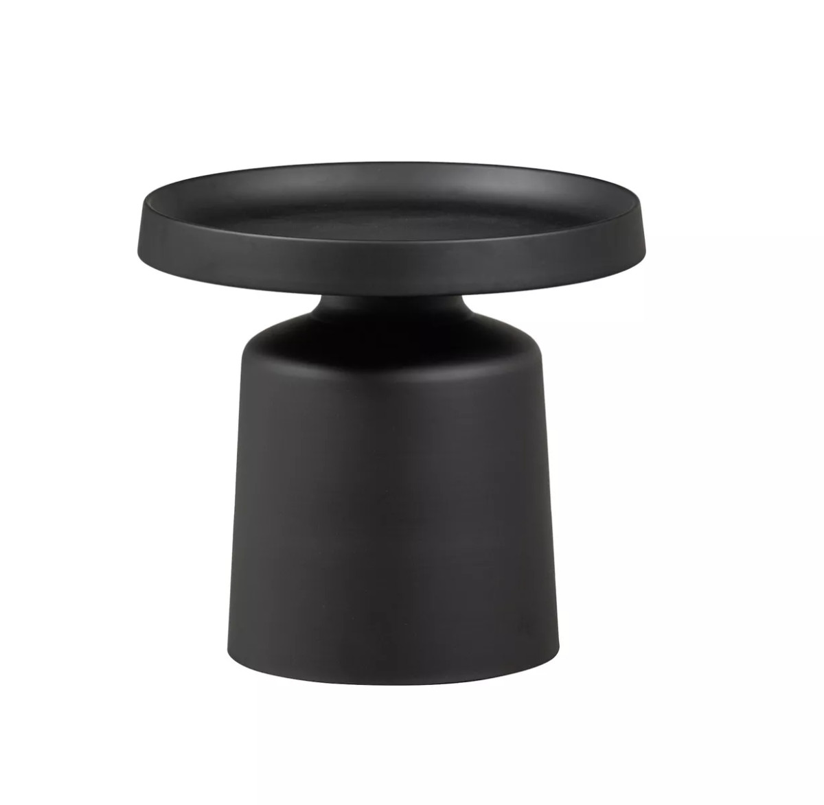 Table d’appoint ronde en métal ø49cm – Noir
