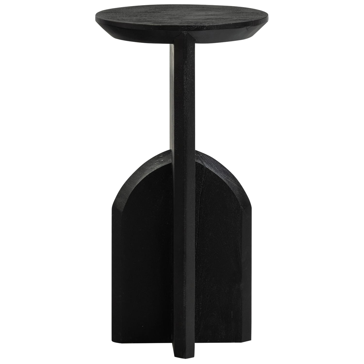 Table d’appoint ronde en bois ø30cm – Noir