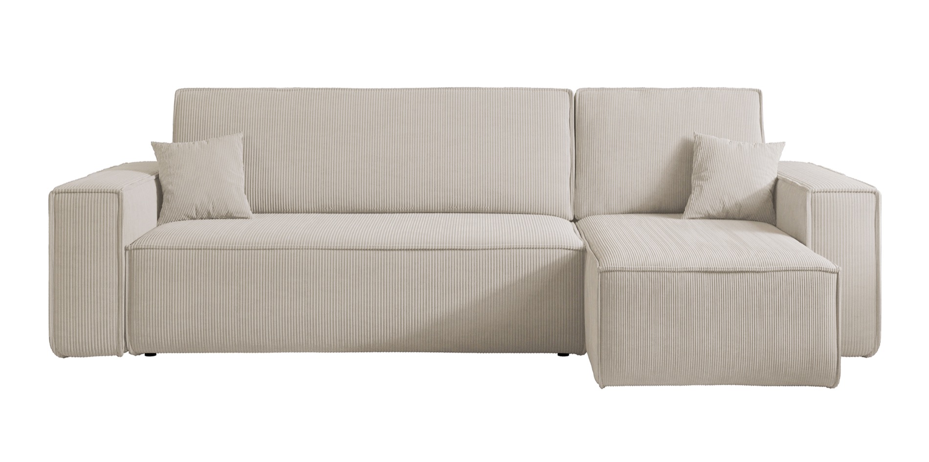 scarlo - Canapé velours côtelé Beige - Vue supplémentaire 1
